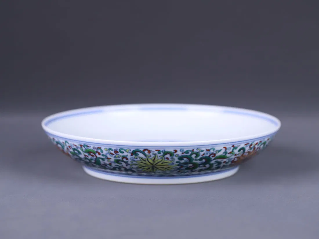 Chinese Doucai 'Chrysanthemum' Dish