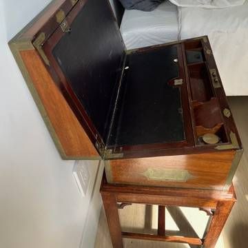 British Campaign Period Mahogany Writing Slope thumbnail 7