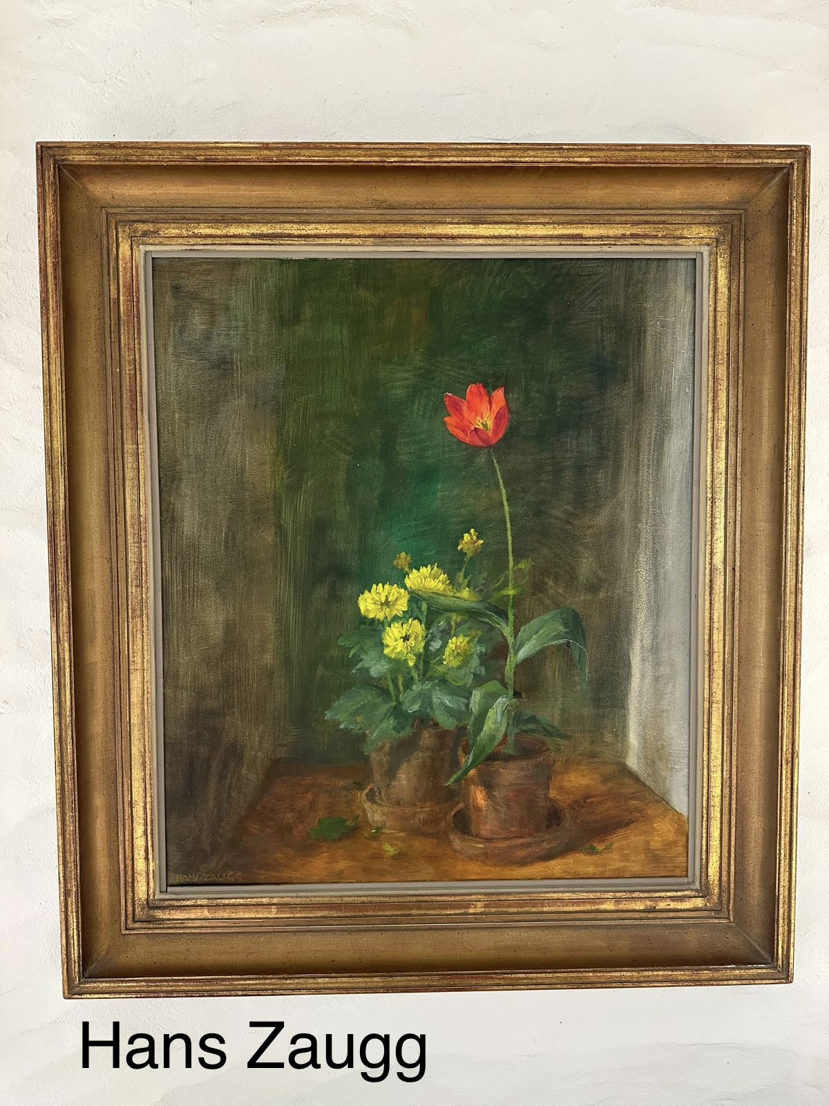Hans Zaugg Still Life Oil Painting