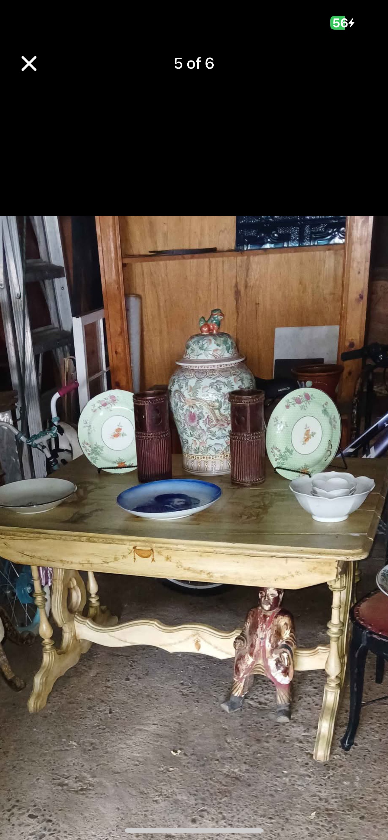 Continental Baroque Revival Painted Console Table
