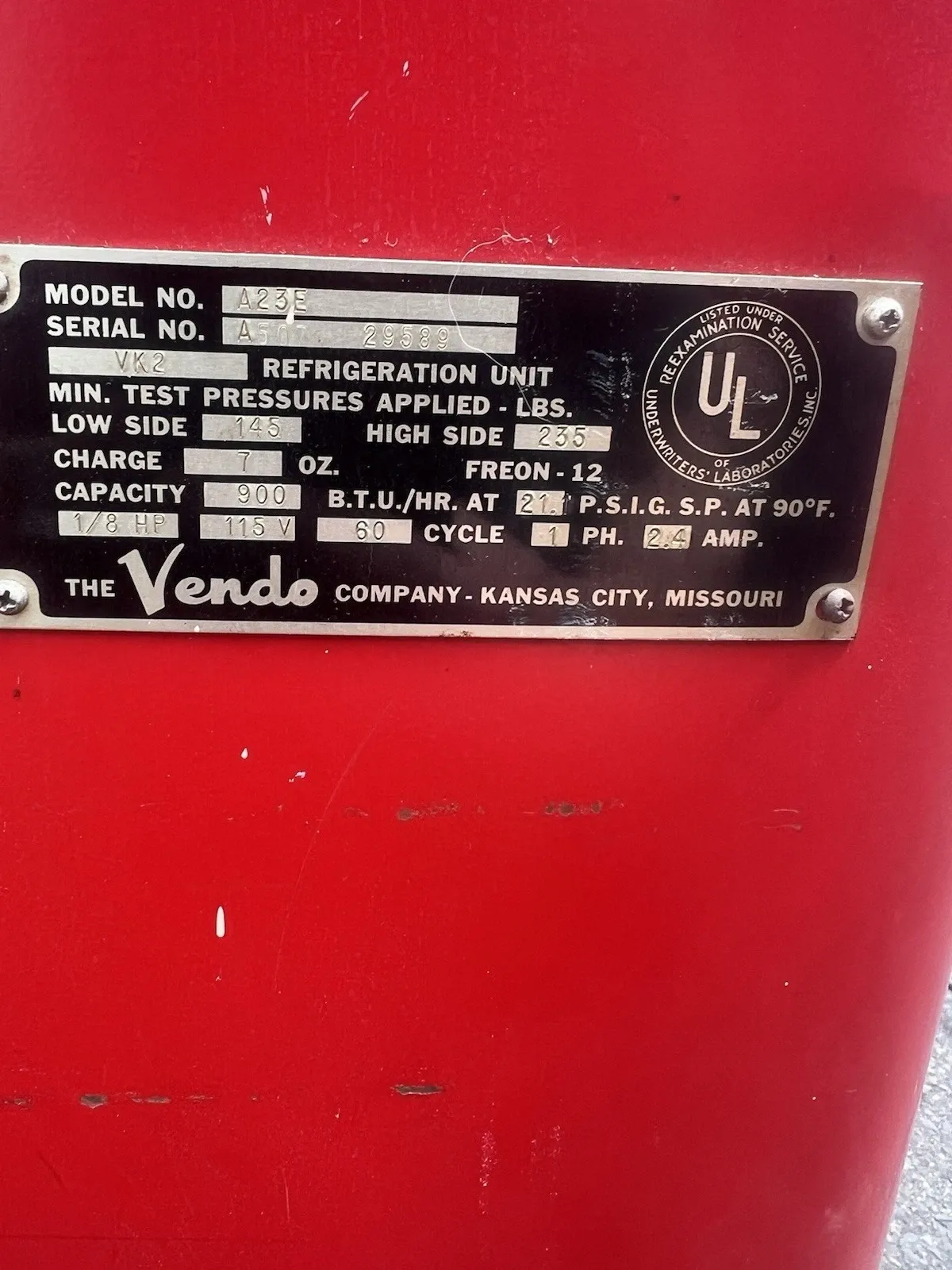 Vendo Model A23E Coca-Cola Vending Machine thumbnail 3