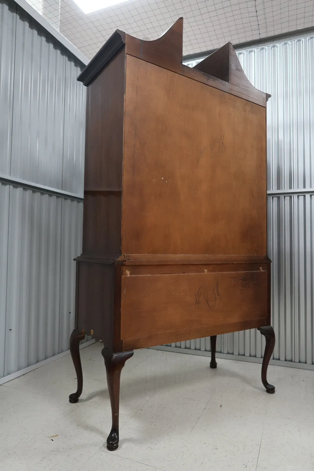 Colonial Revival Mahogany Bonnet-Top Highboy by Hickory thumbnail 6