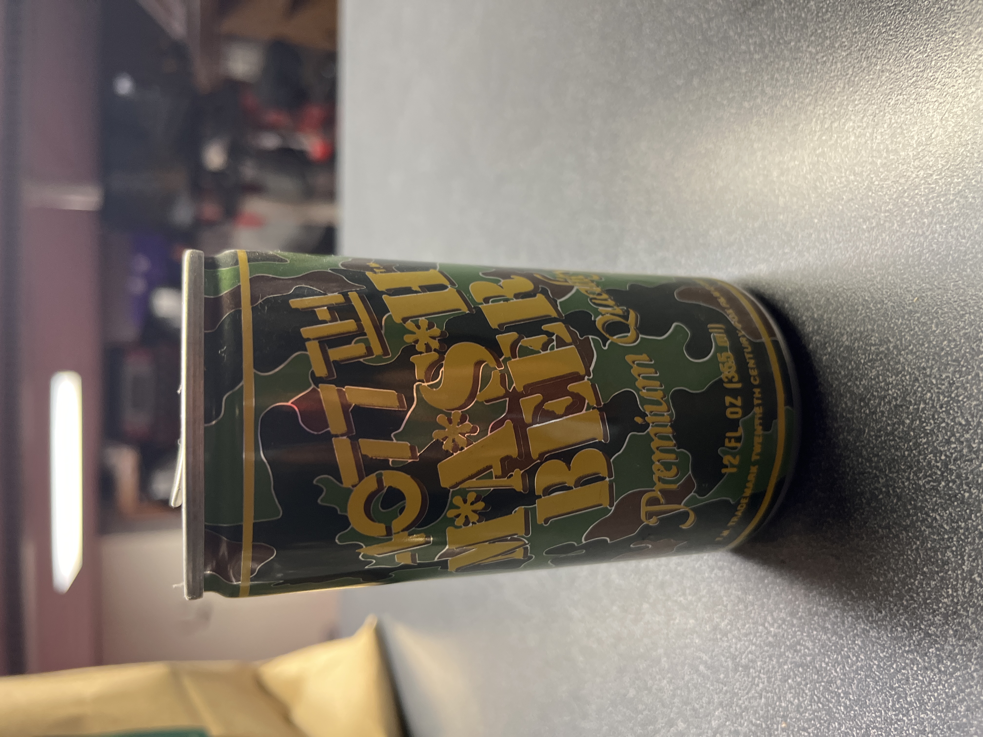 1977 Camouflage Beer Can