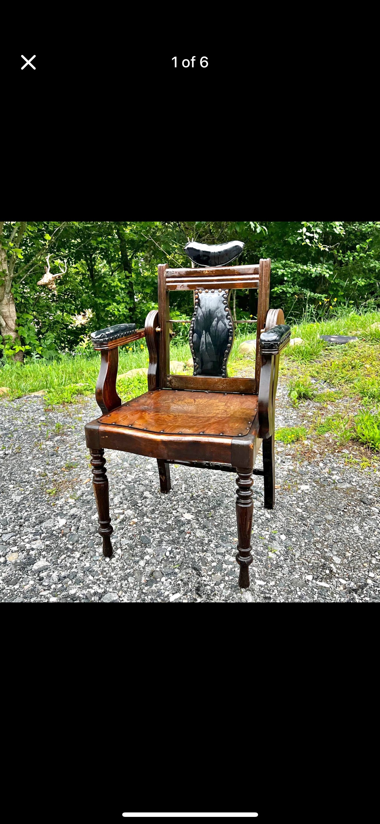Victorian Eastlake Period Walnut Armchair