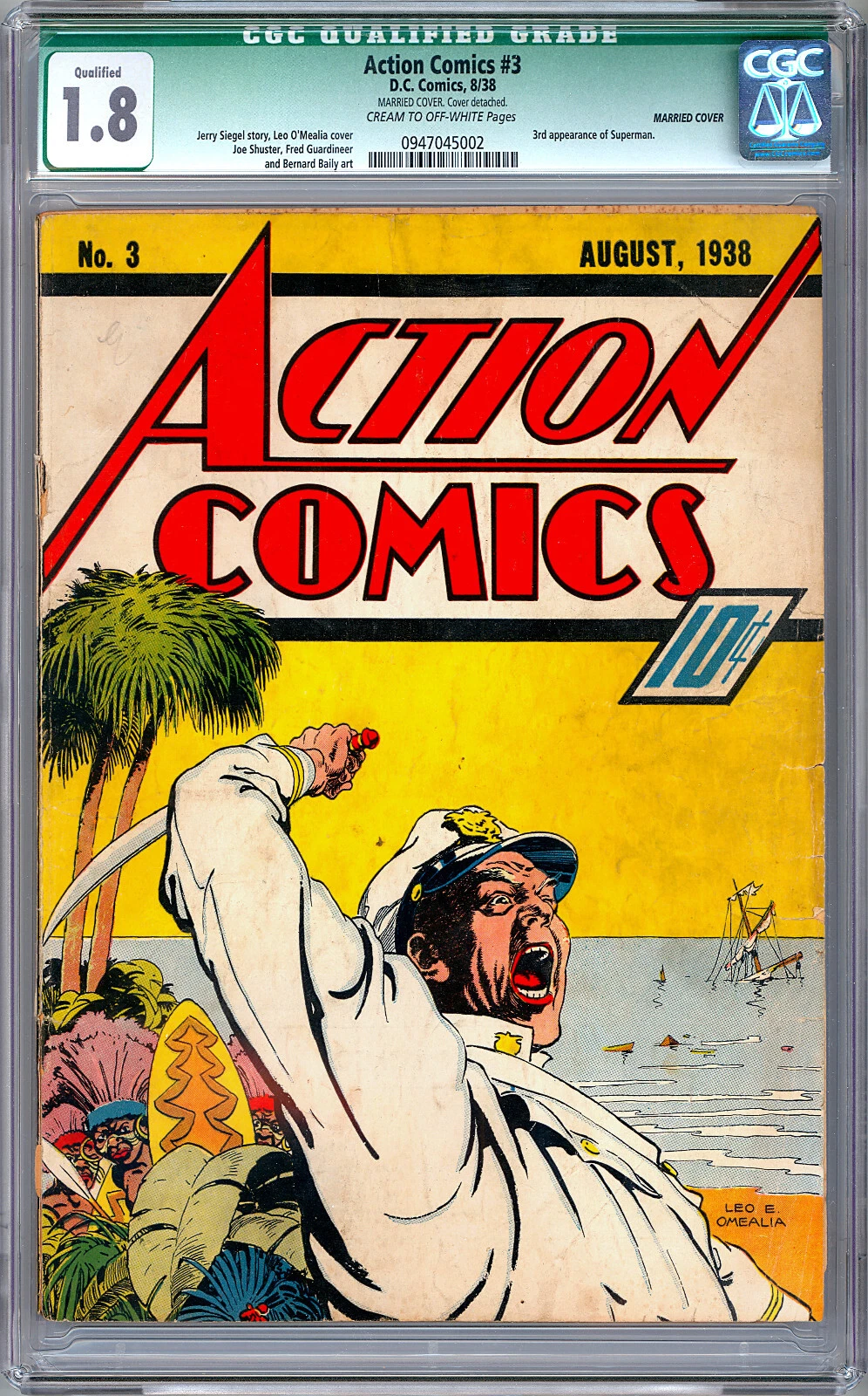 Golden Age DC Comics Action Comics Group, including 1992 Action Comics #1 Reprint and 1938 Action Comics #2, #3, #4, and #5 thumbnail 5