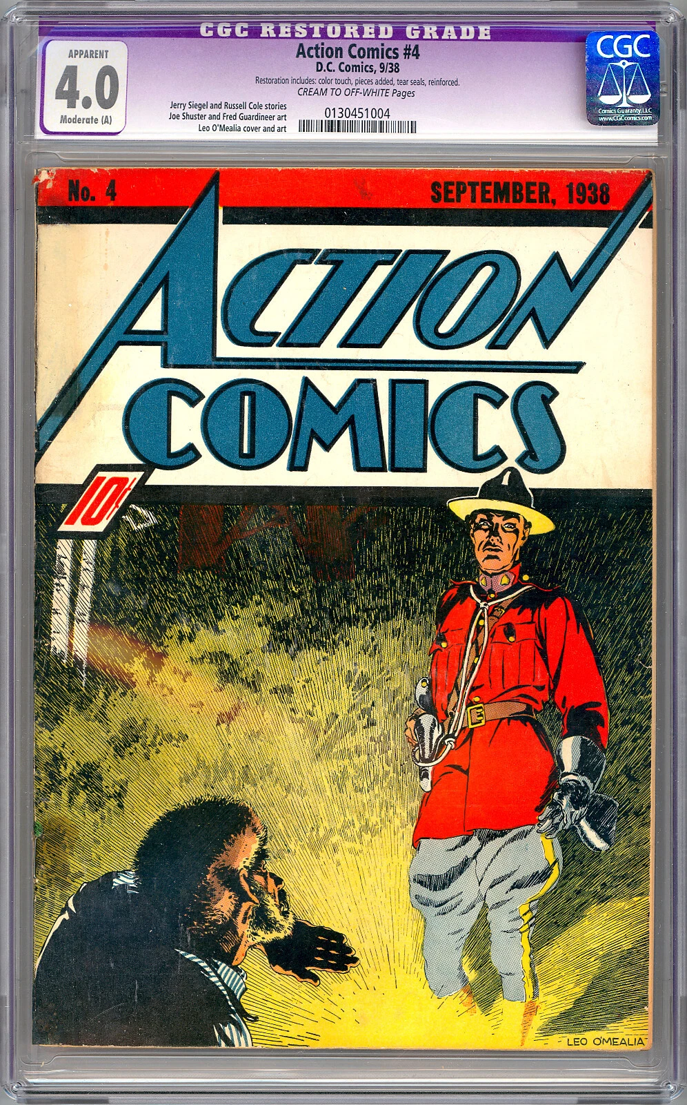 Golden Age DC Comics Action Comics Group, including 1992 Action Comics #1 Reprint and 1938 Action Comics #2, #3, #4, and #5 thumbnail 9