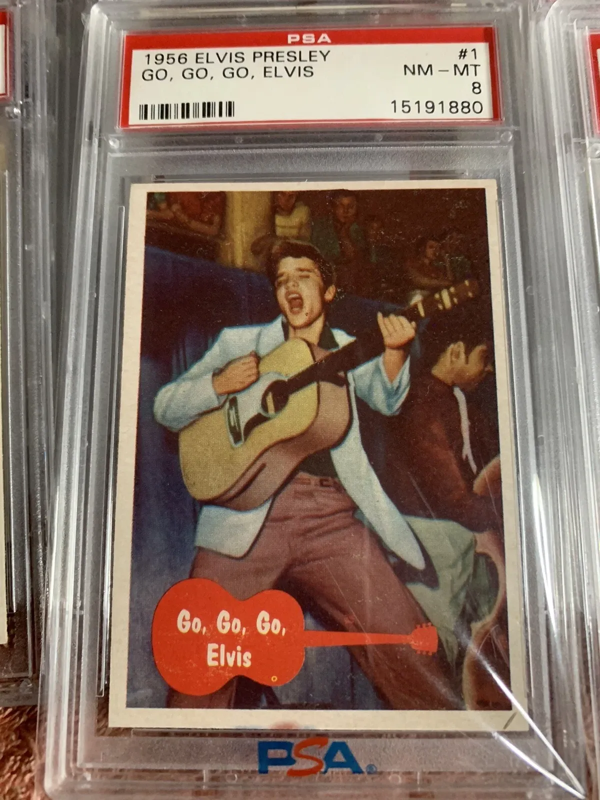 1956 Elvis Presley PSA-Graded Bubble Gum Trading Card Group thumbnail 2