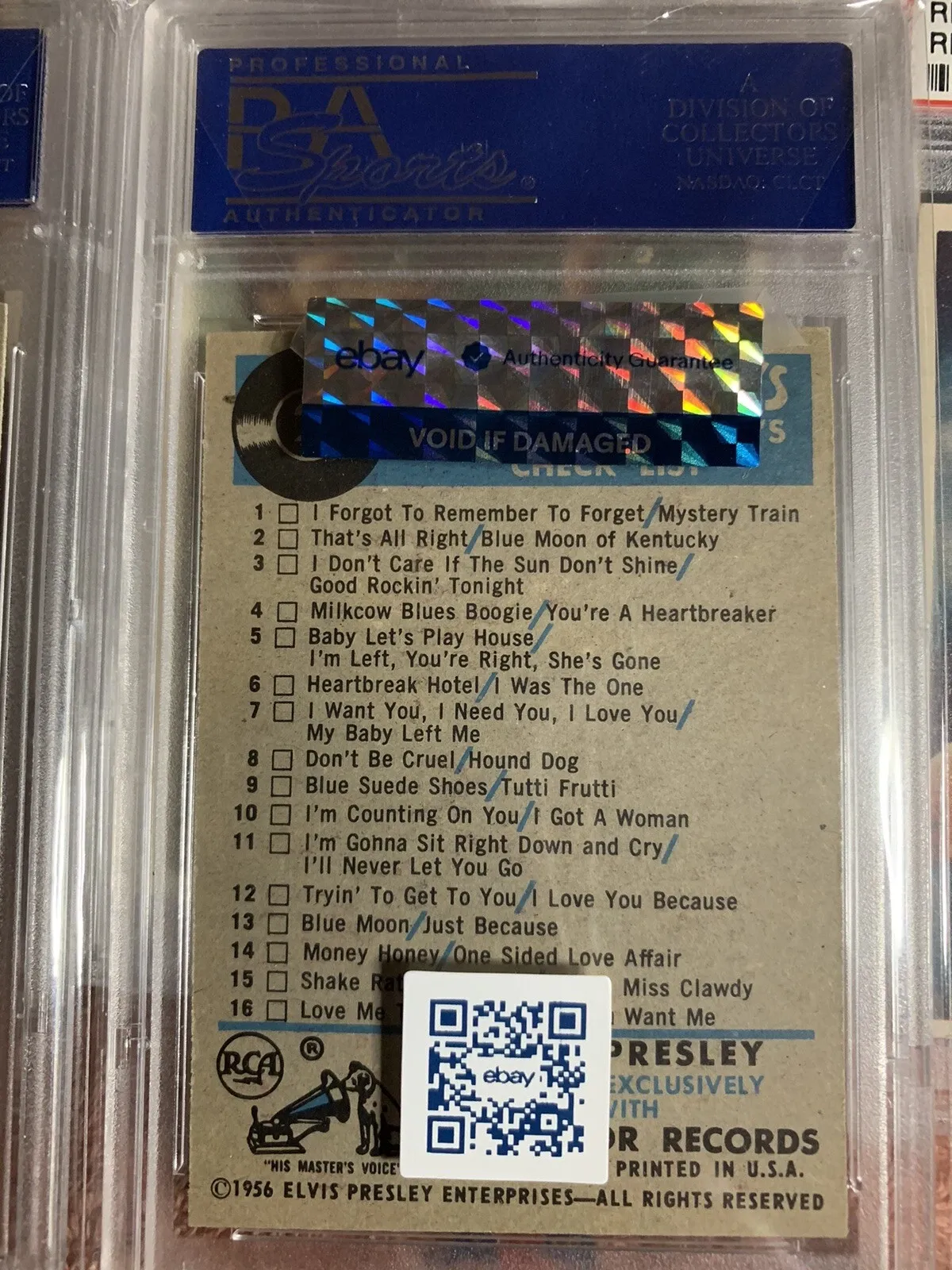 1956 Elvis Presley PSA-Graded Bubble Gum Trading Card Group thumbnail 12