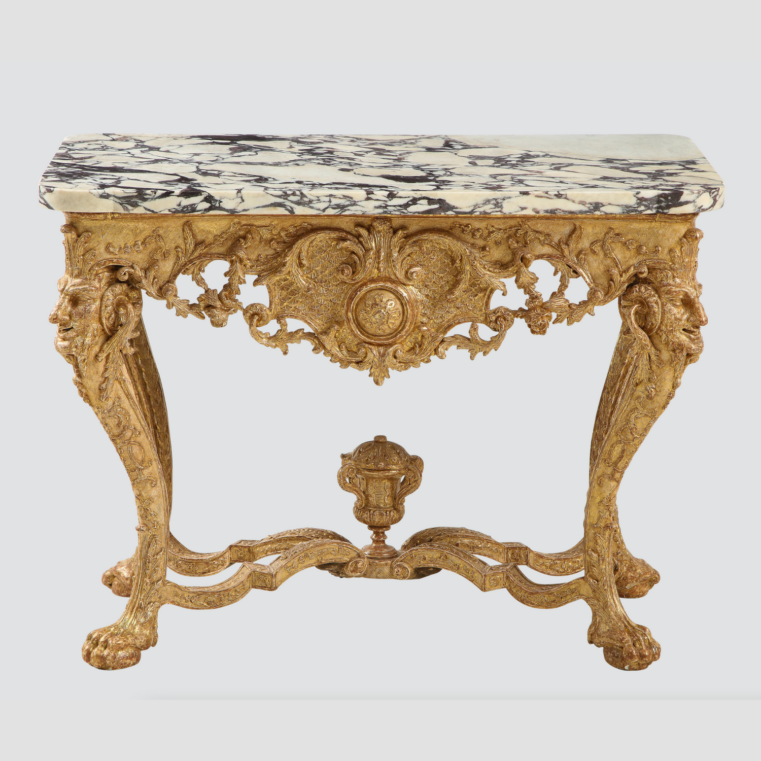 German Rococo Giltwood Console Table thumbnail 2