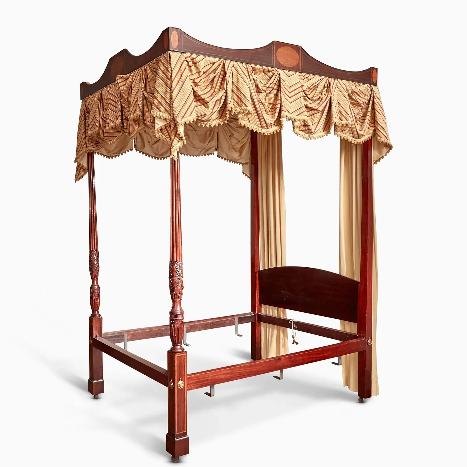 American Federal Period Mahogany Four-Poster Bed