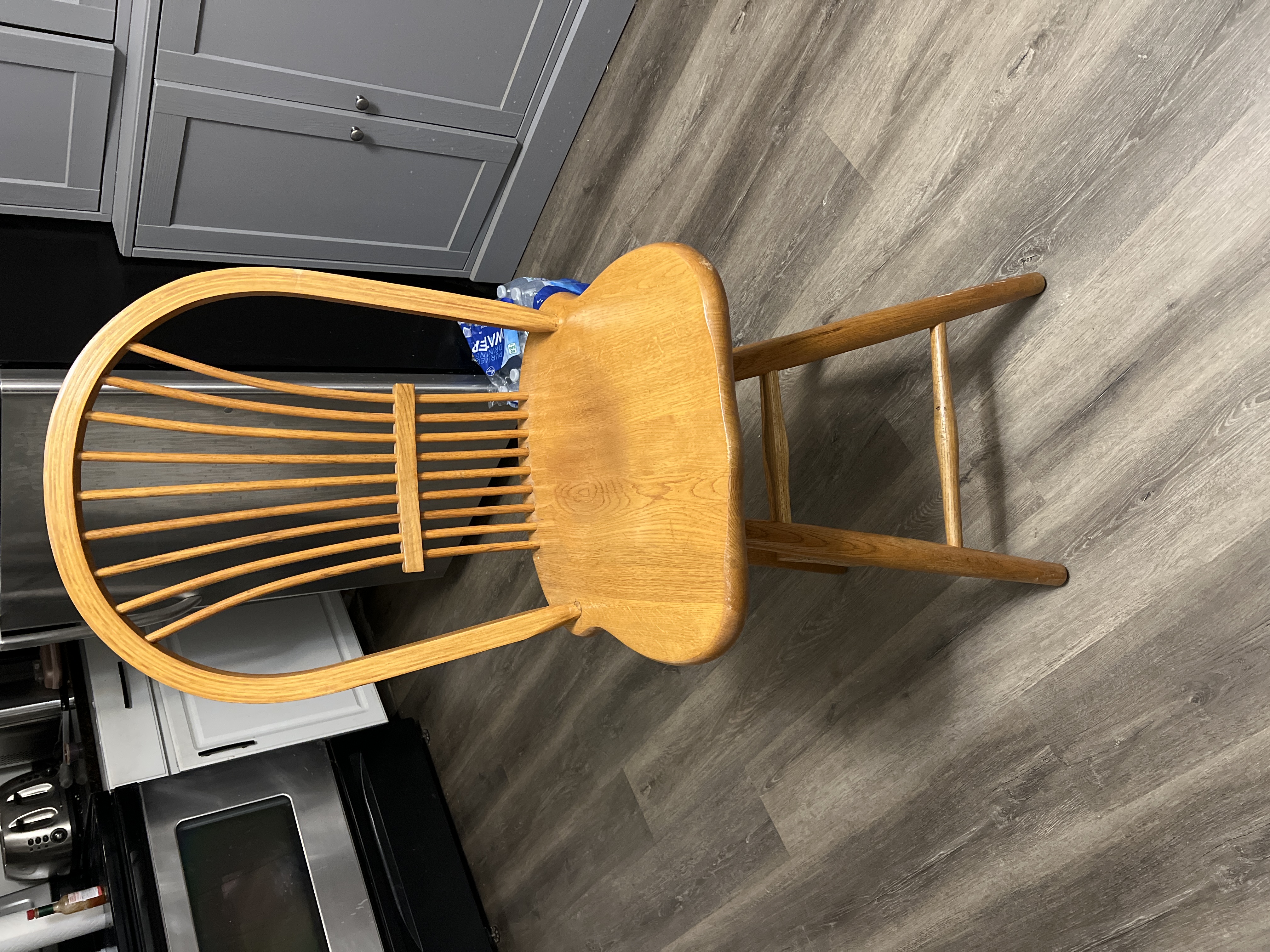 Contemporary Windsor Style Oak Chair