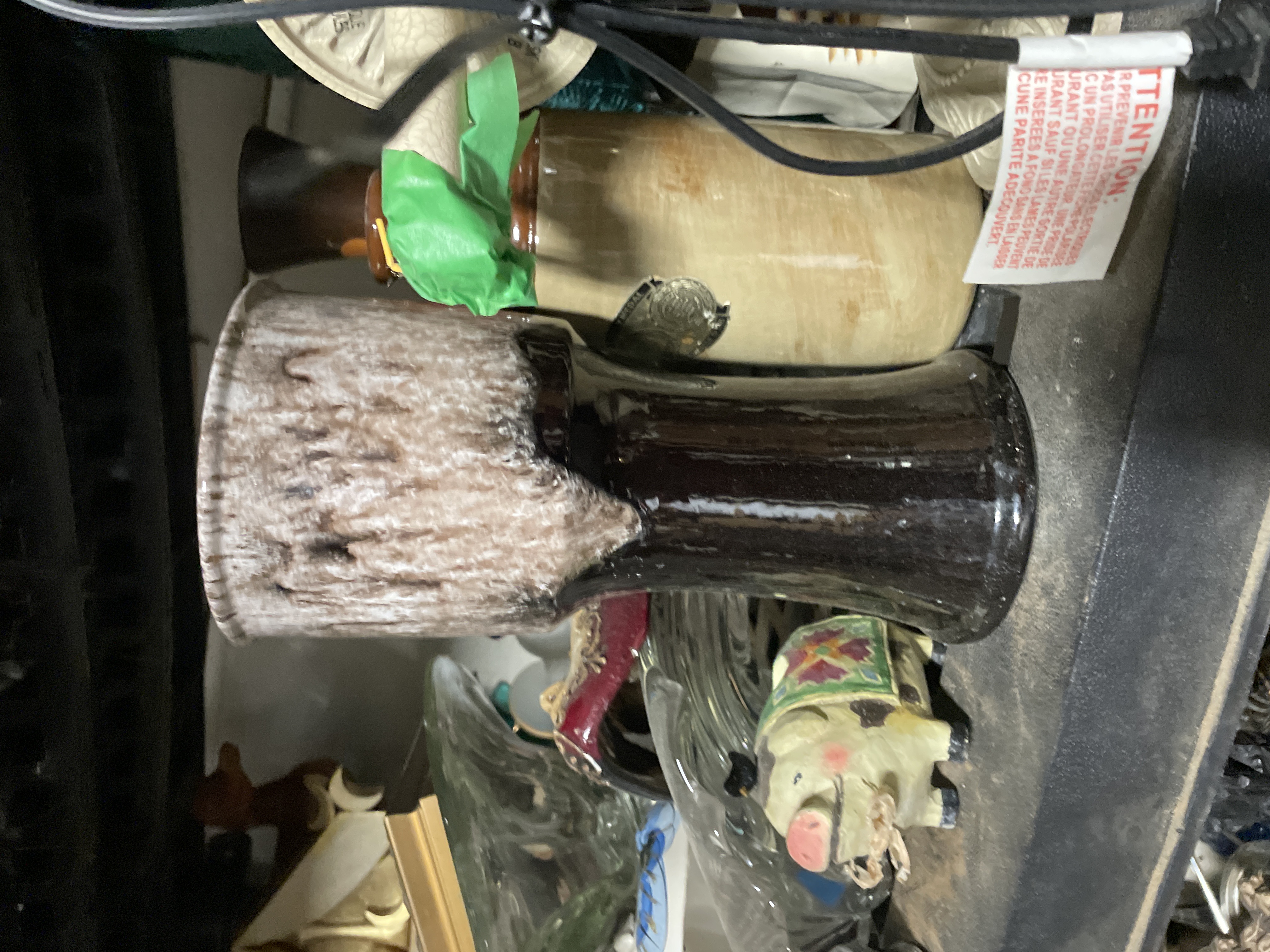 Mid-Century Modern Drip Glaze Ceramic Vase
