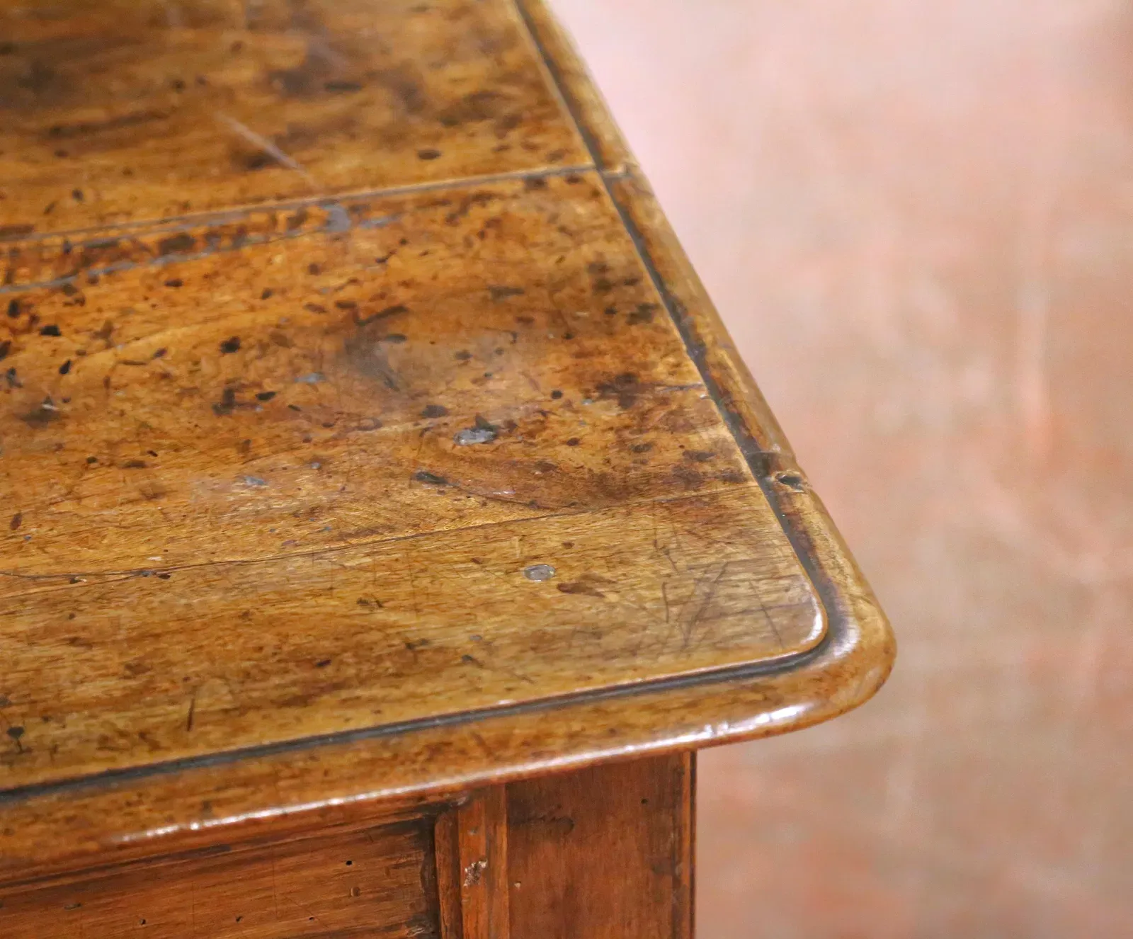 English George III Oak and Fruitwood Turned-Base Side Table thumbnail 12