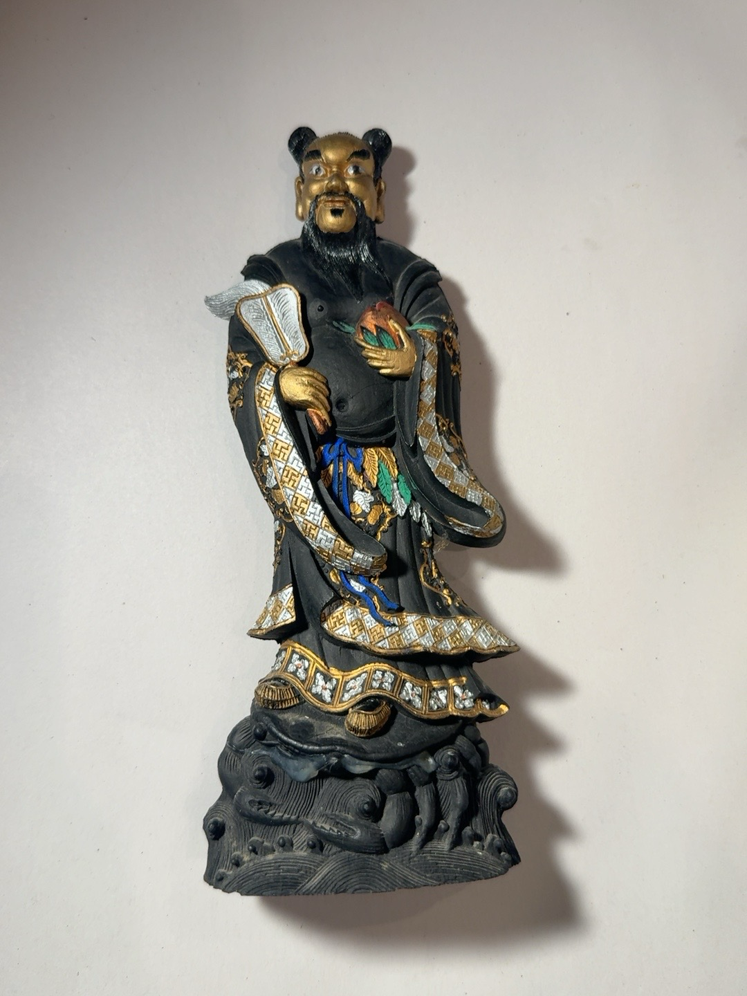 Chinese Style Painted Resin Figure of Zhongli Quan thumbnail 5