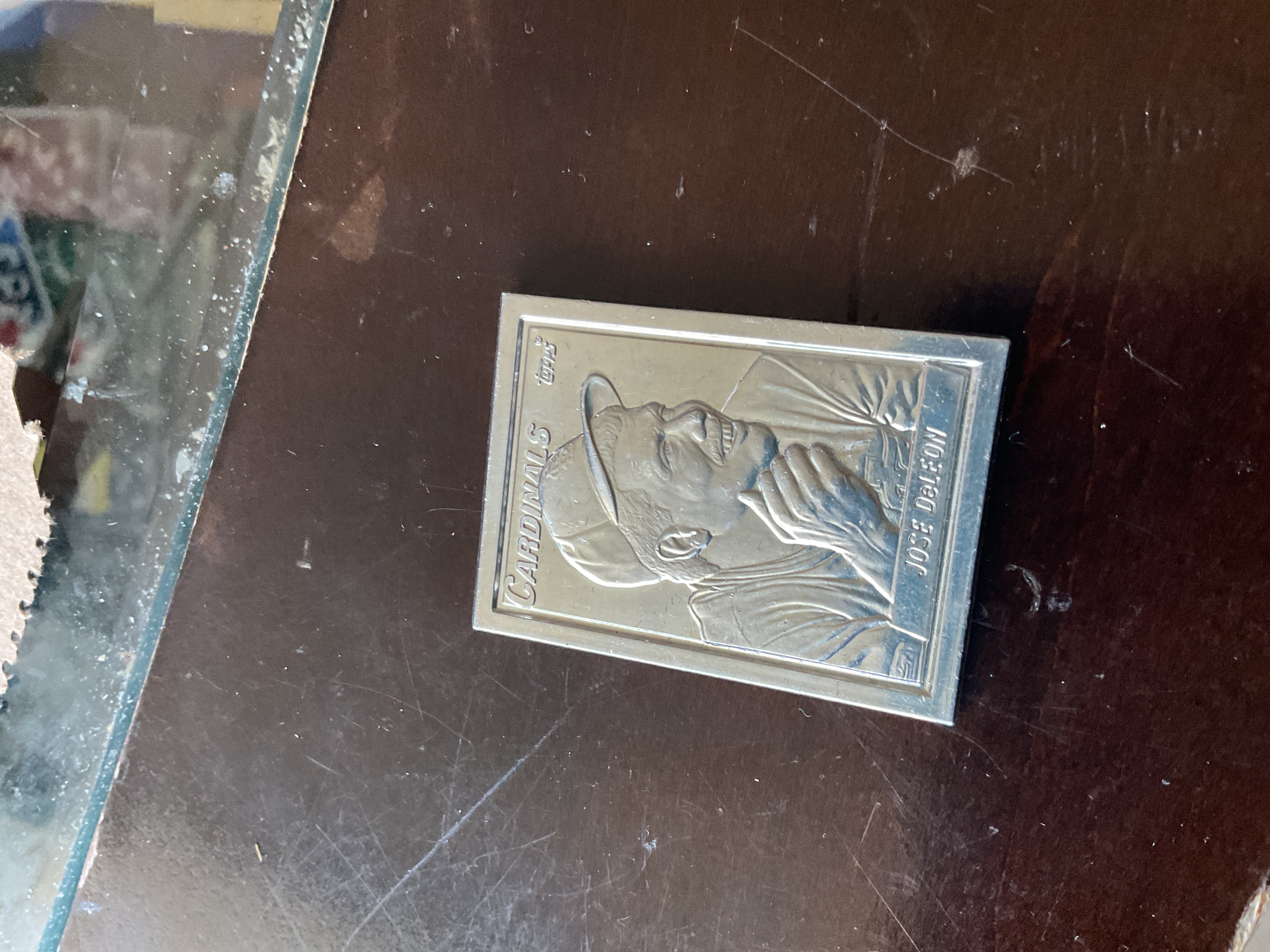 Topps Jose DeLeón Cardinals Metal Collectible Plaque