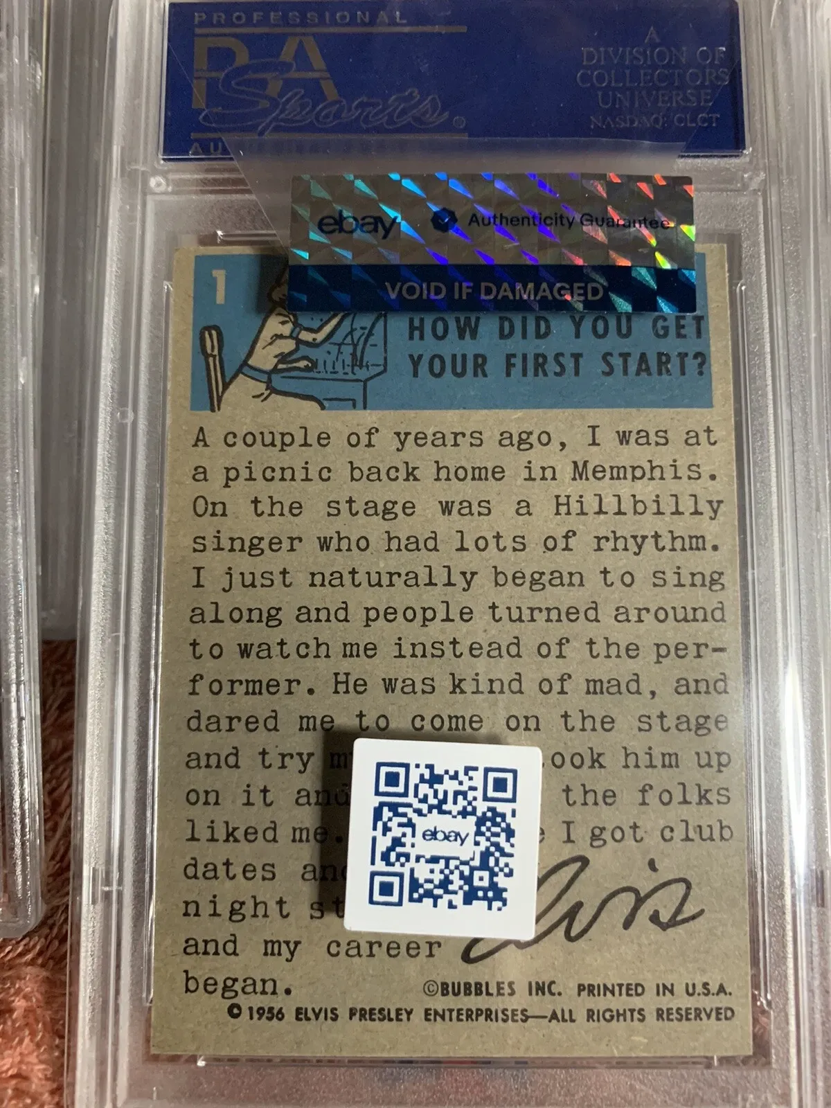 1956 Elvis Presley Bubbles Inc. Card Set thumbnail 3