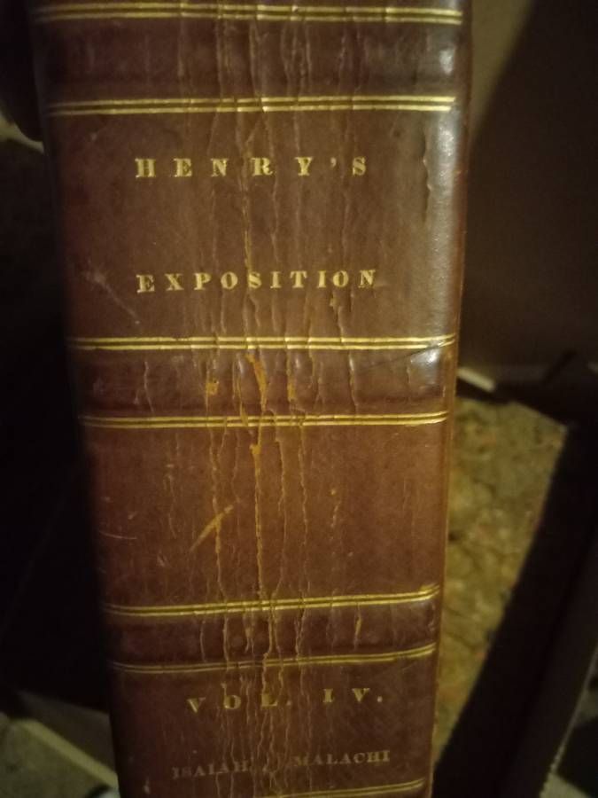 American Early 19th-Century Full-Leather Set of Matthew Henry’s Exposition of the Old and New Testament (First American Edition, 1828), 6 Volumes thumbnail 2