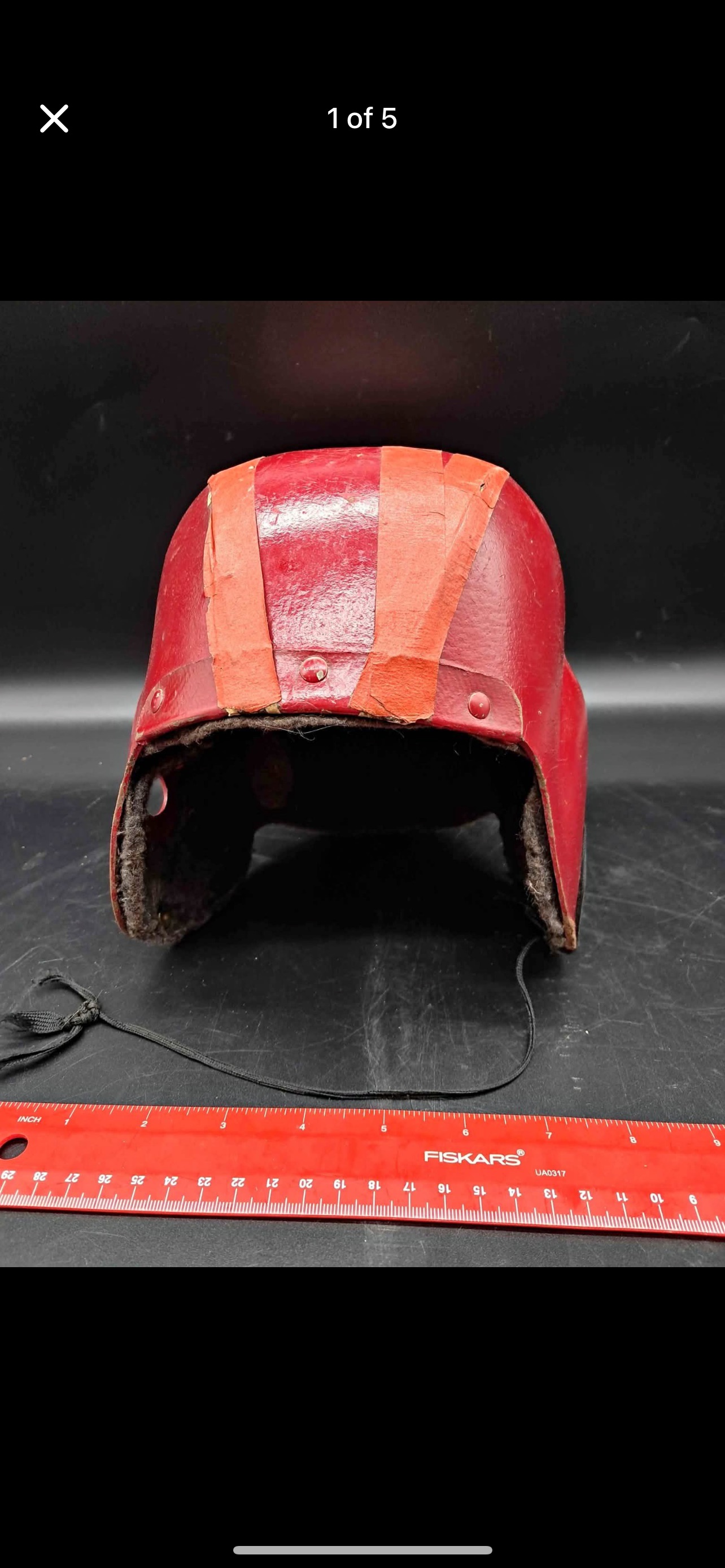 Vintage American Leather Football Helmet