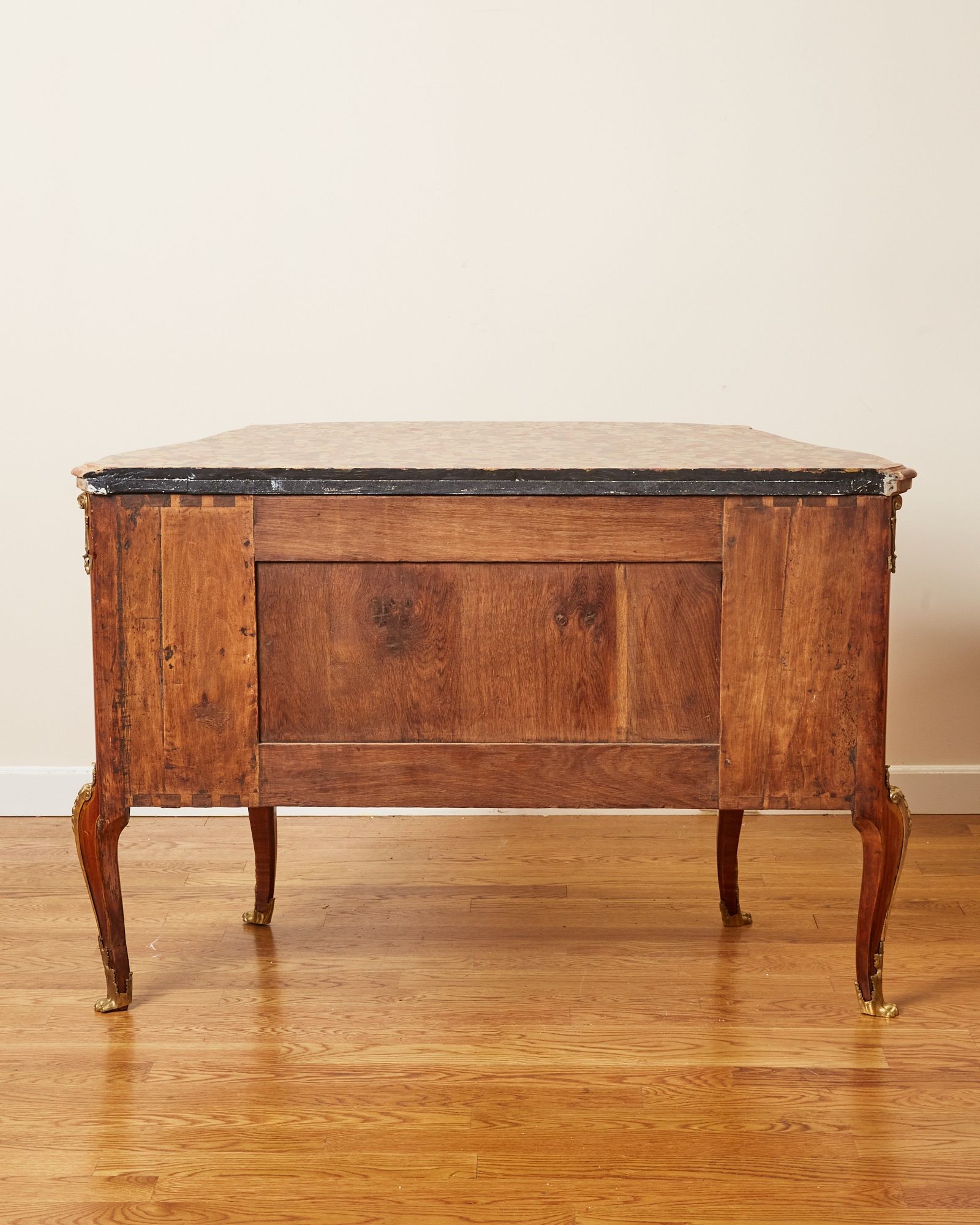 French Louis XV Style Kingwood and Marble Commode thumbnail 5