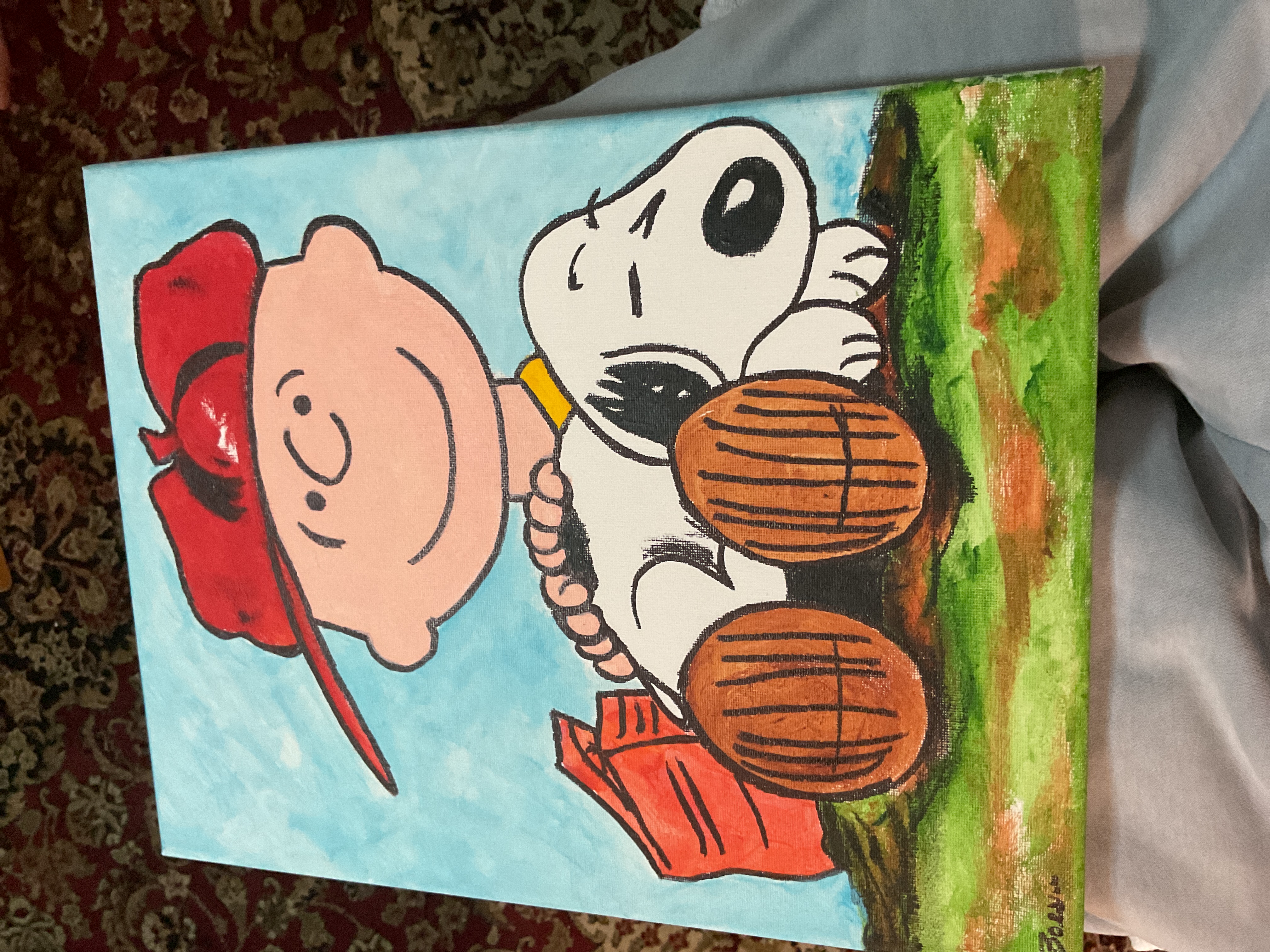 Peanuts Style Painting