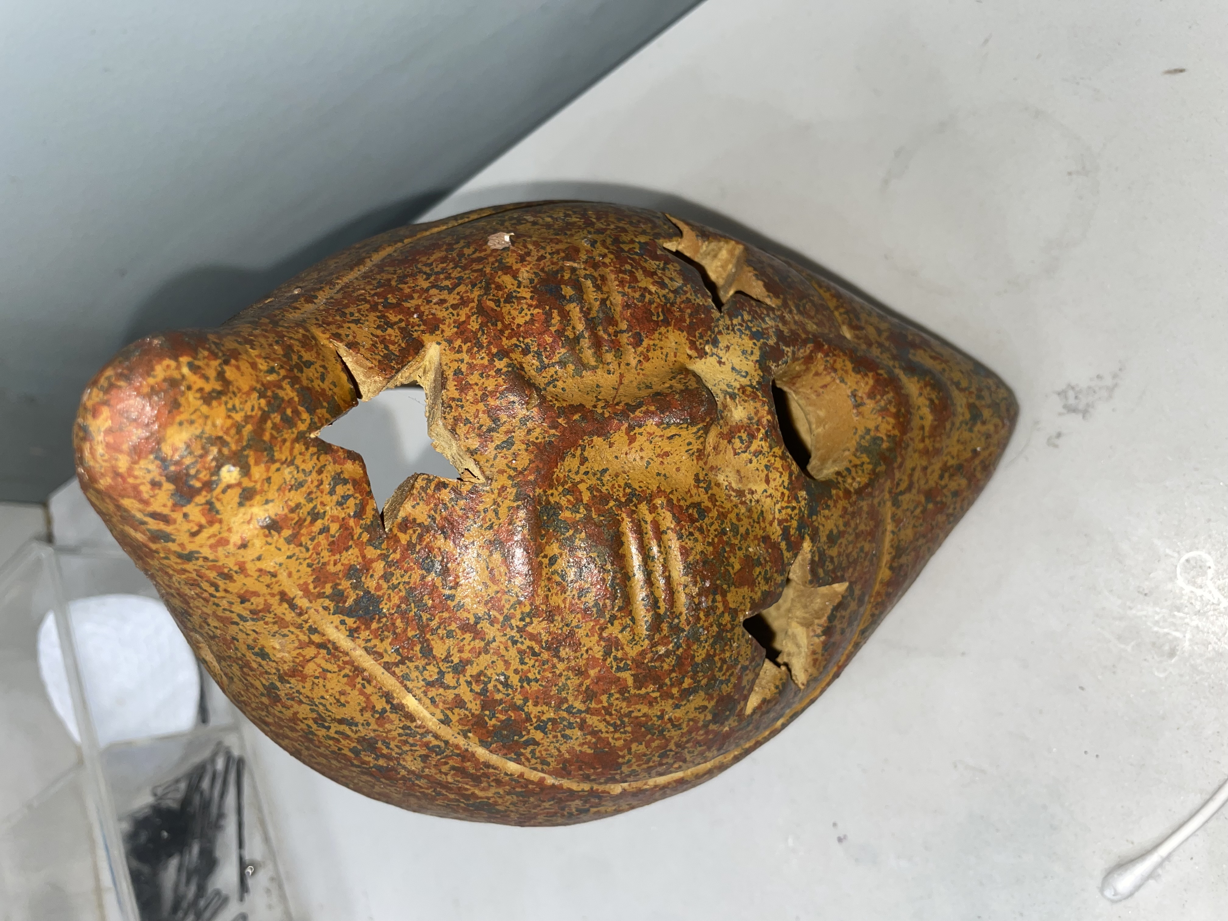 Folk Art Face Candle Holder
