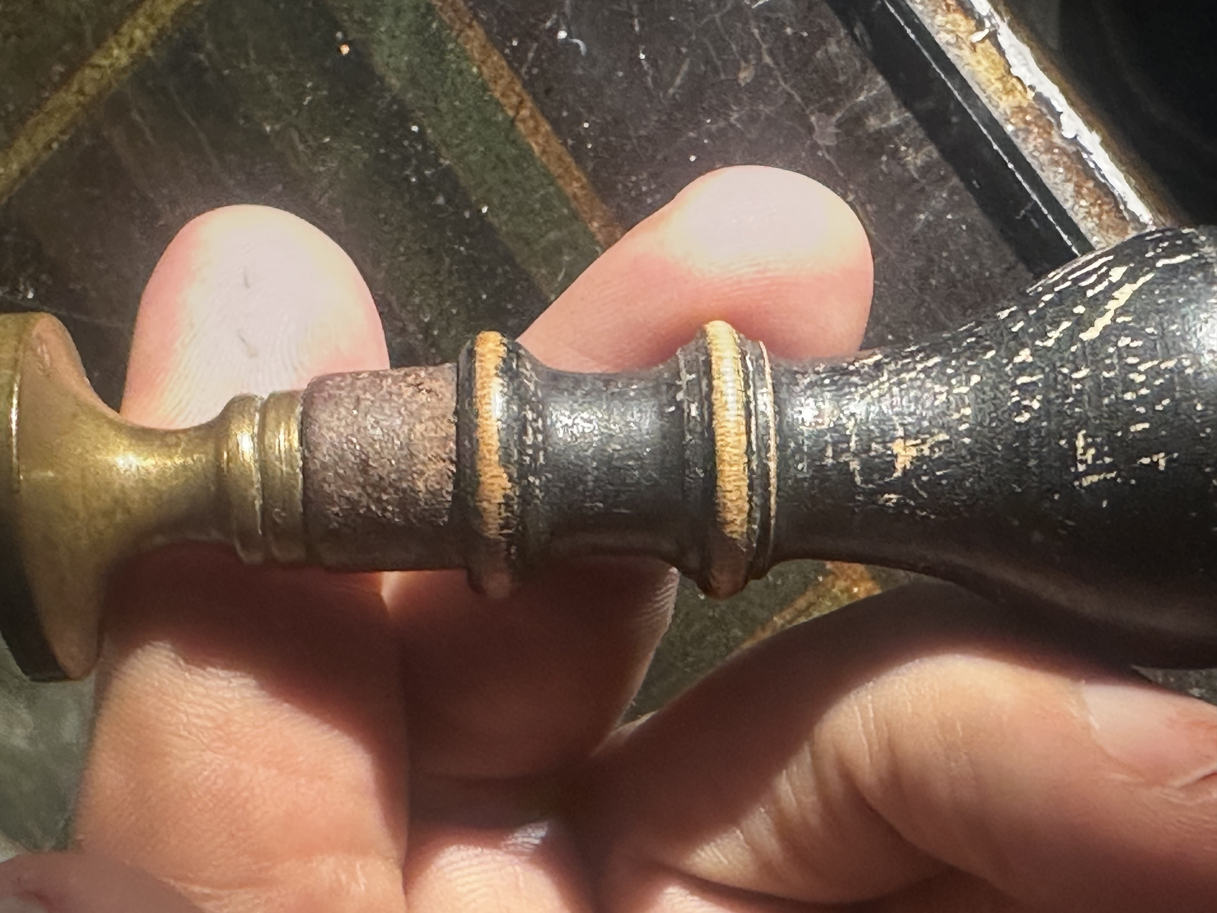 Victorian Brass and Wood Wax Seal Stamp