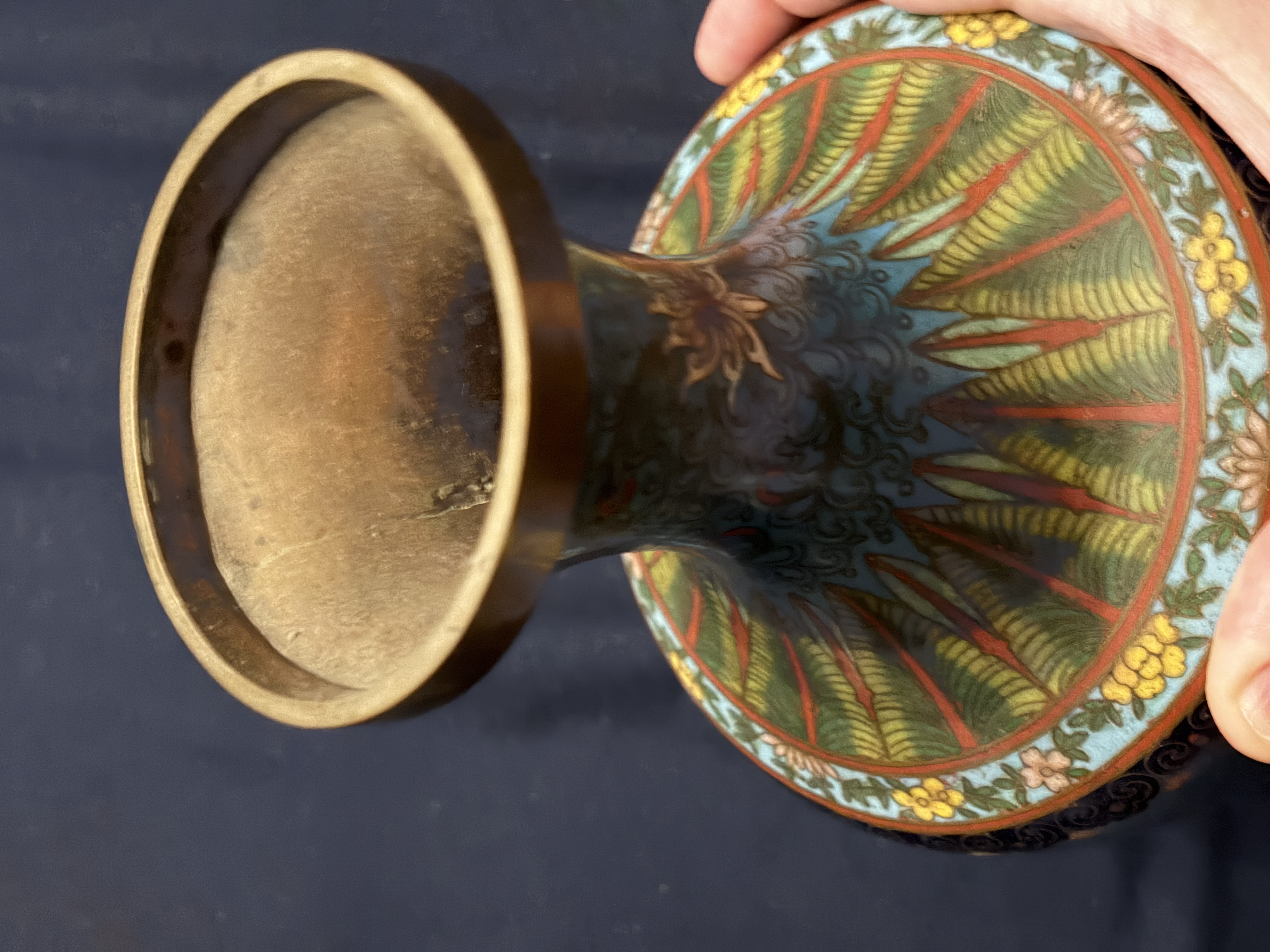 Chinese Cloisonné Vase thumbnail 2
