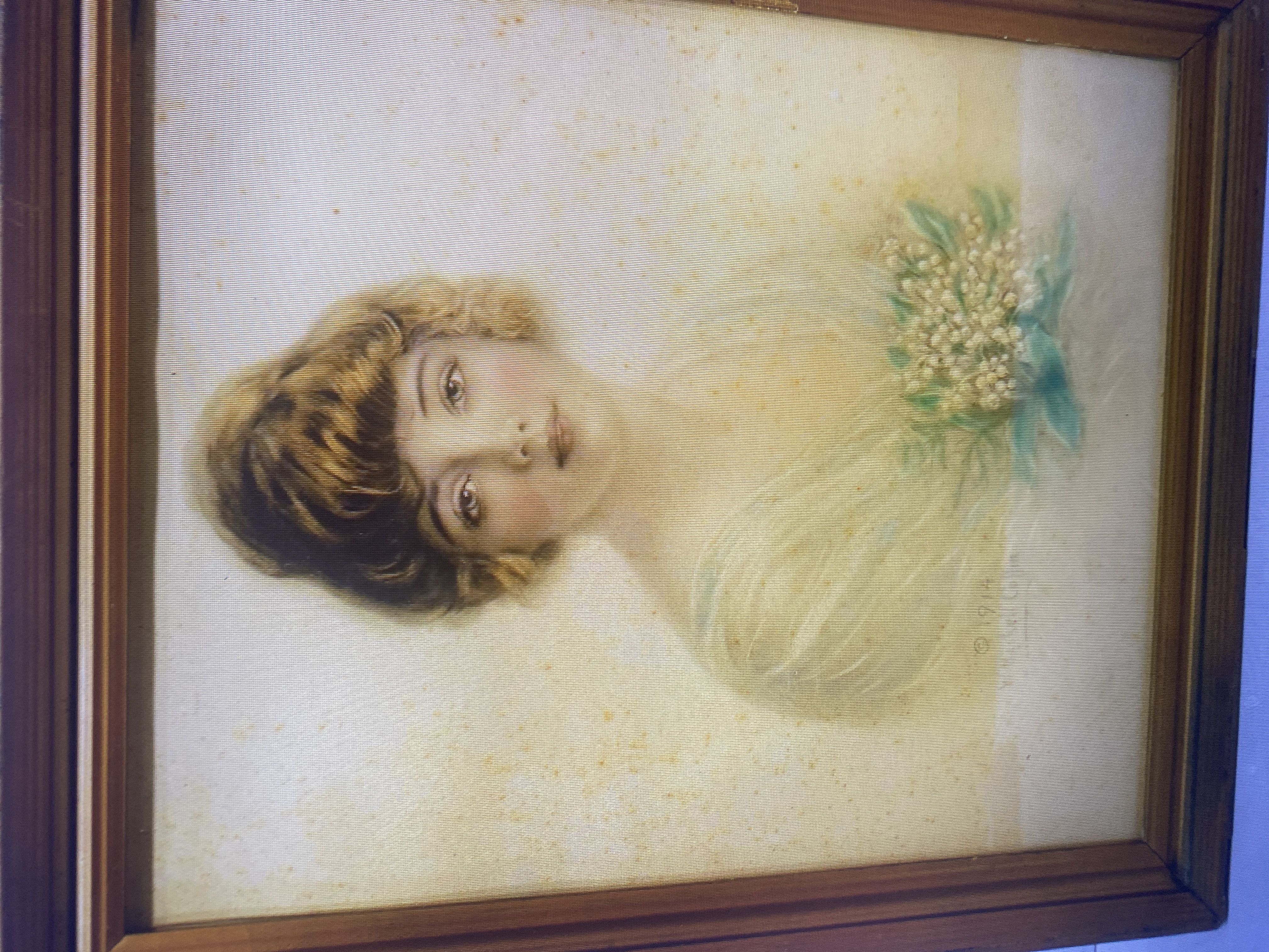 Edwardian Period Portrait Print of a Lady
