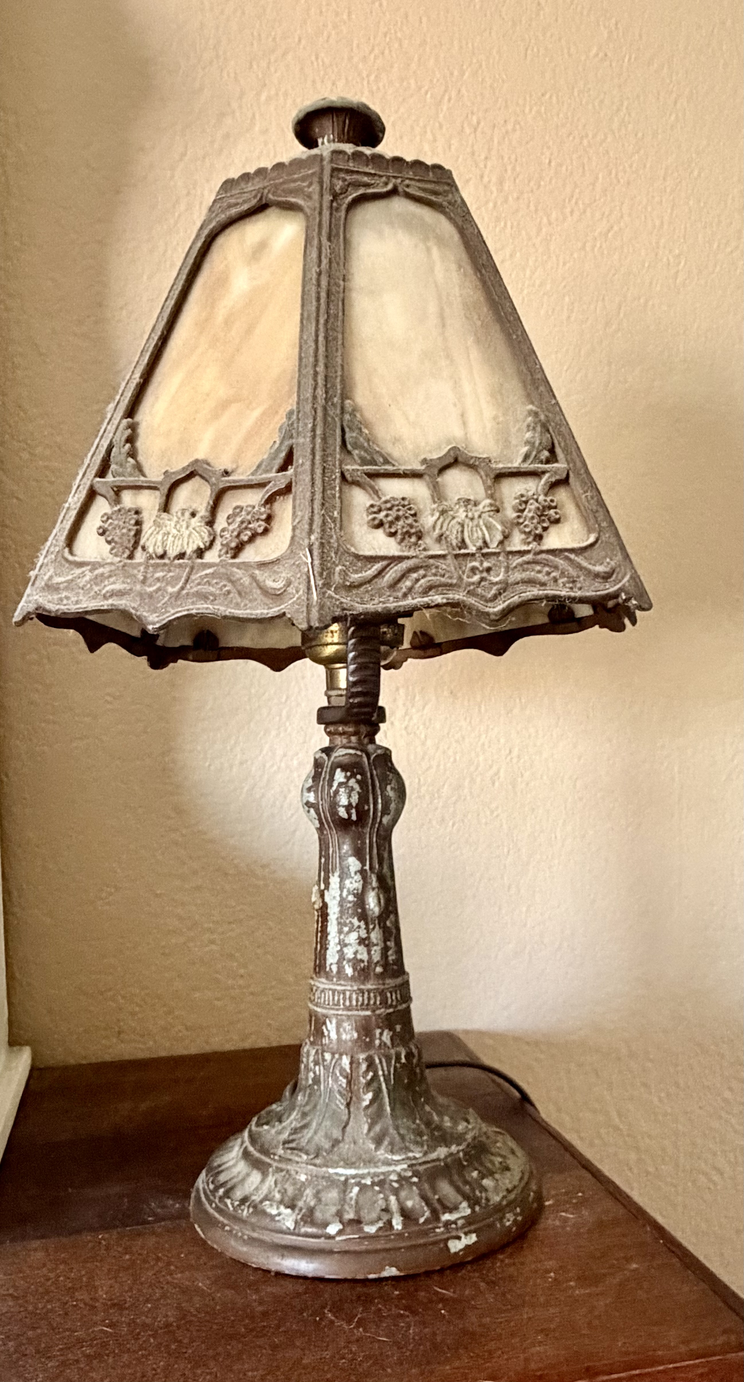 American Arts and Crafts Cast Metal Table Lamp