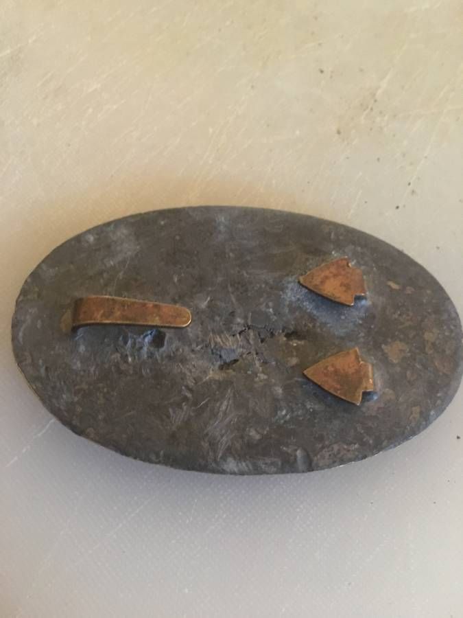 American Civil War Period Brass 'US' Cartridge Box Plate thumbnail 2