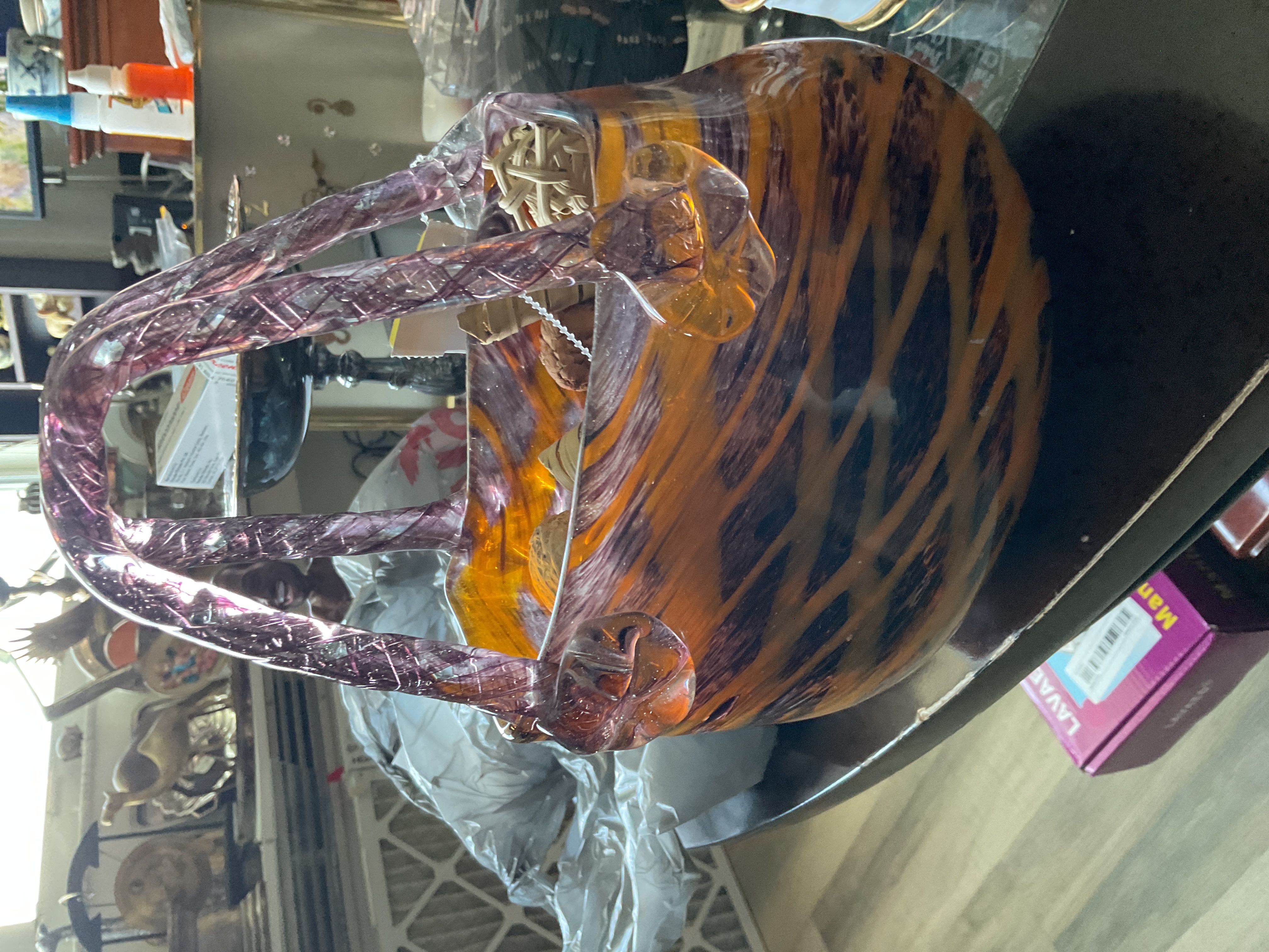 Murano Art Glass Handbag-Form Sculpture