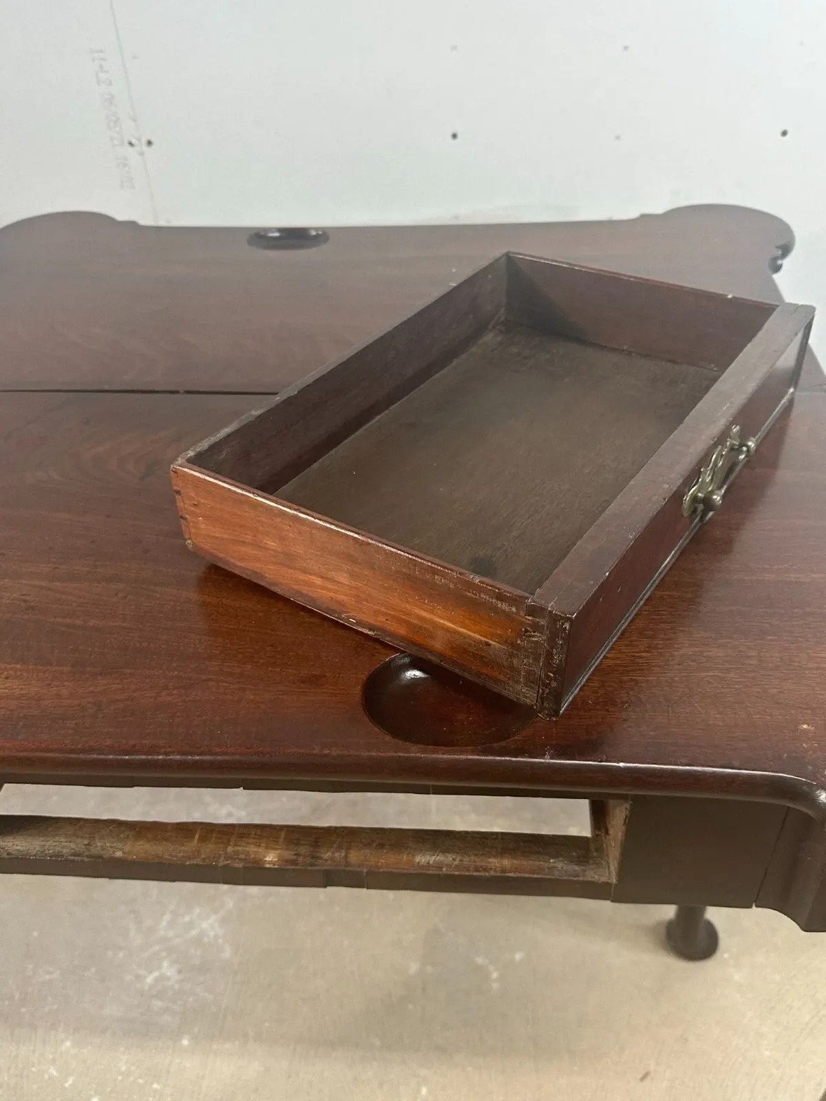 George II Style Mahogany Triple-Top Gaming / Card Table thumbnail 7