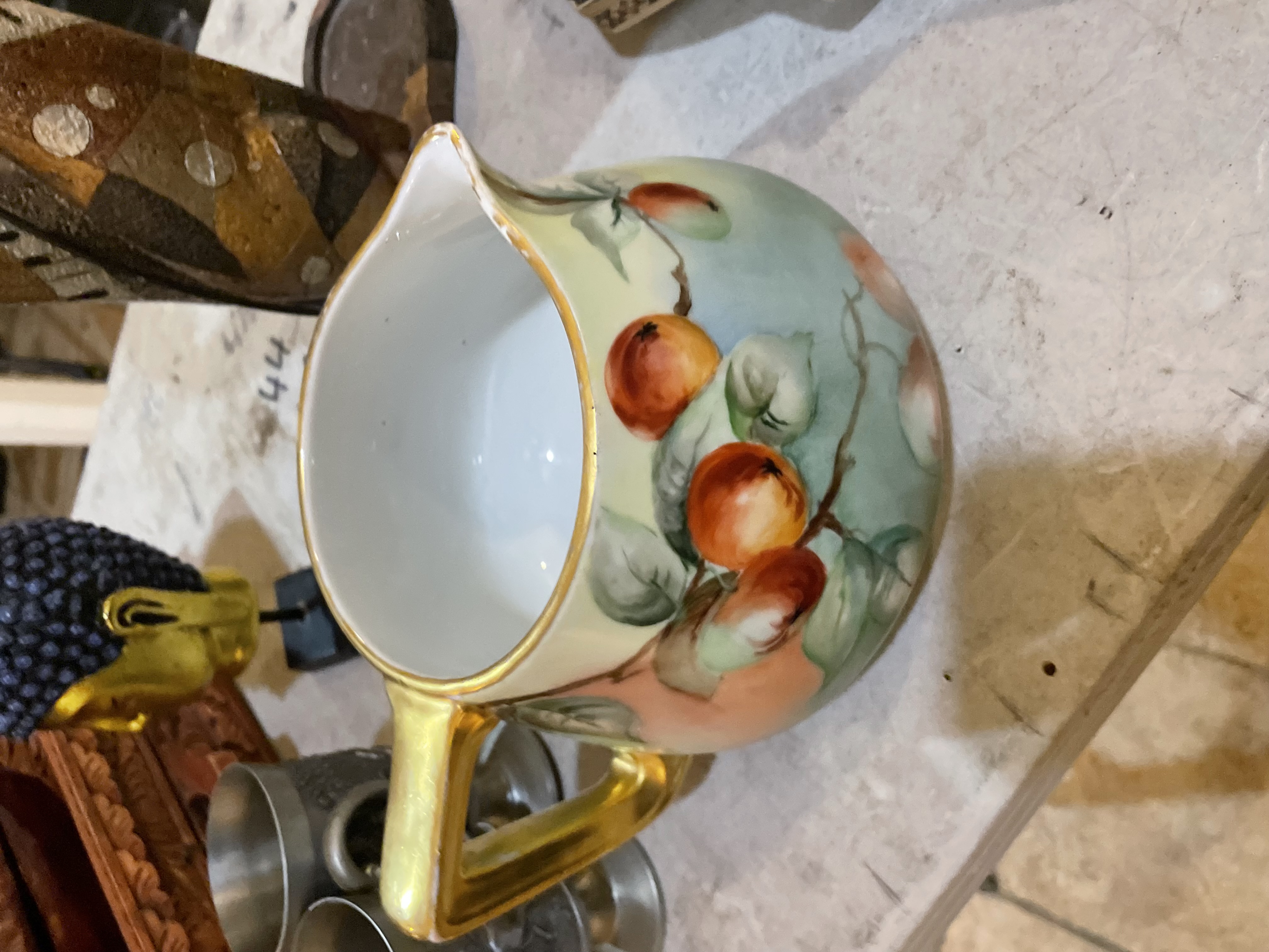 Hand-Painted Porcelain Pitcher