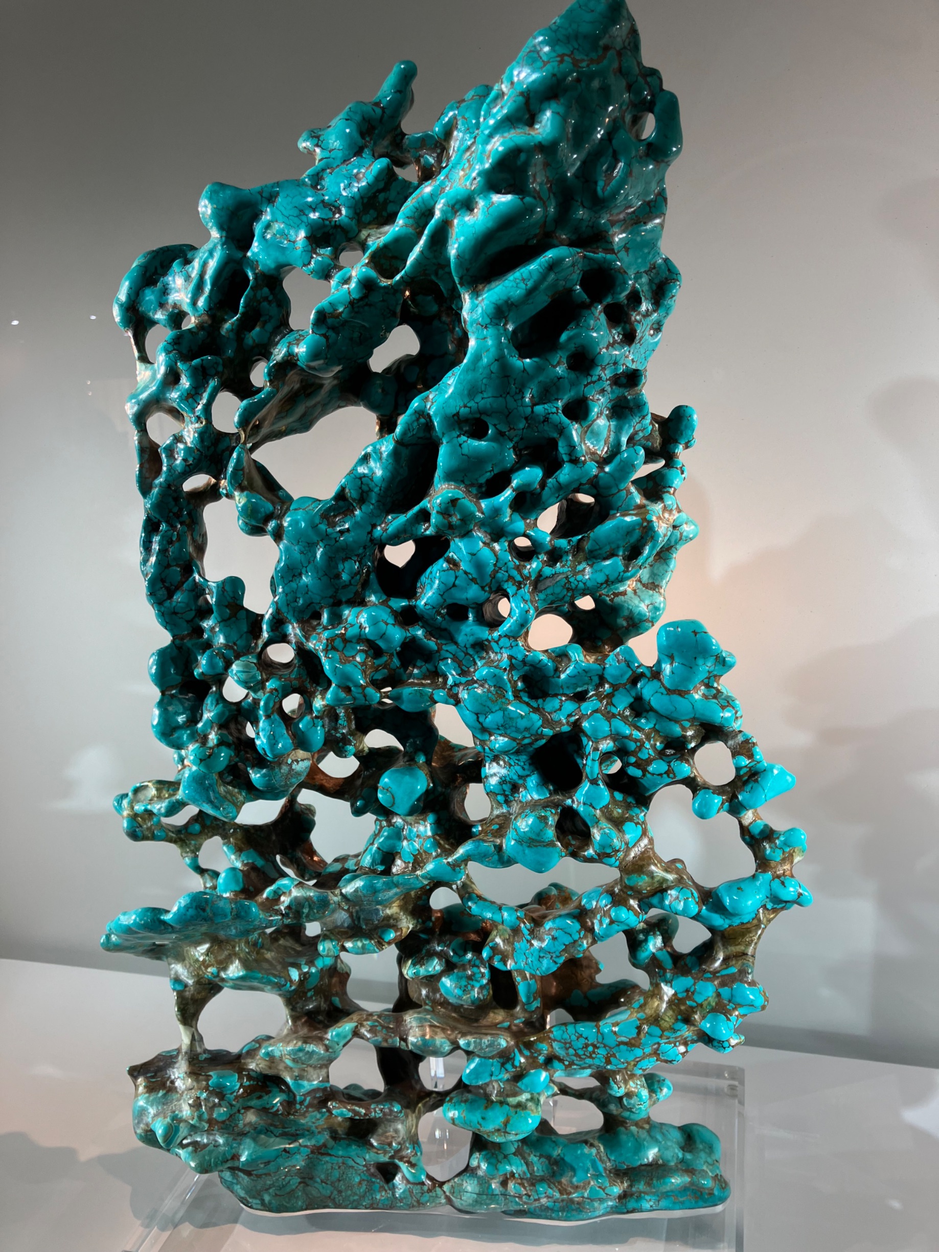 Chinese Turquoise Scholar's Rock thumbnail 3