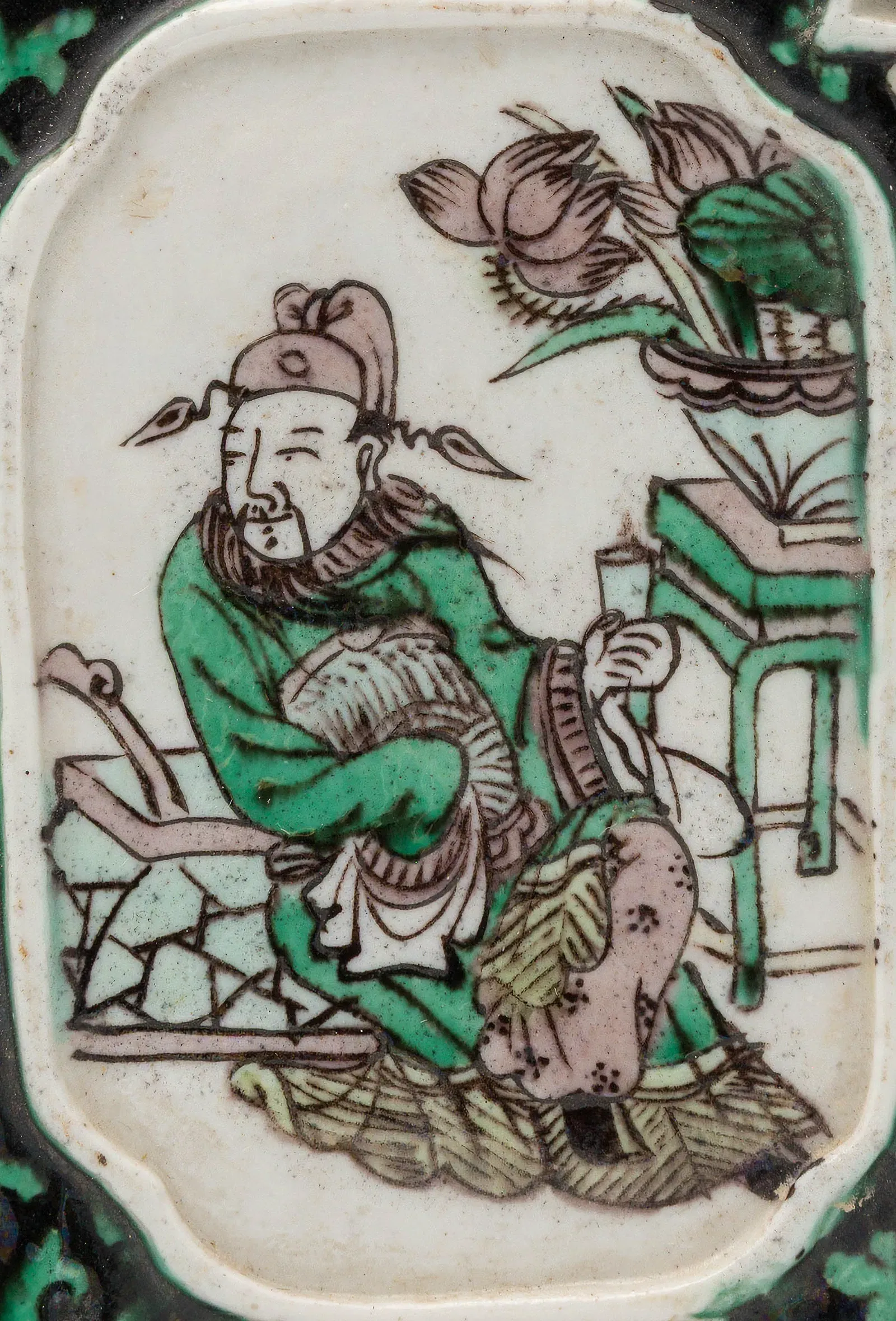 Chinese Kangxi Style Famille Verte Porcelain Shou-Character Vase thumbnail 7