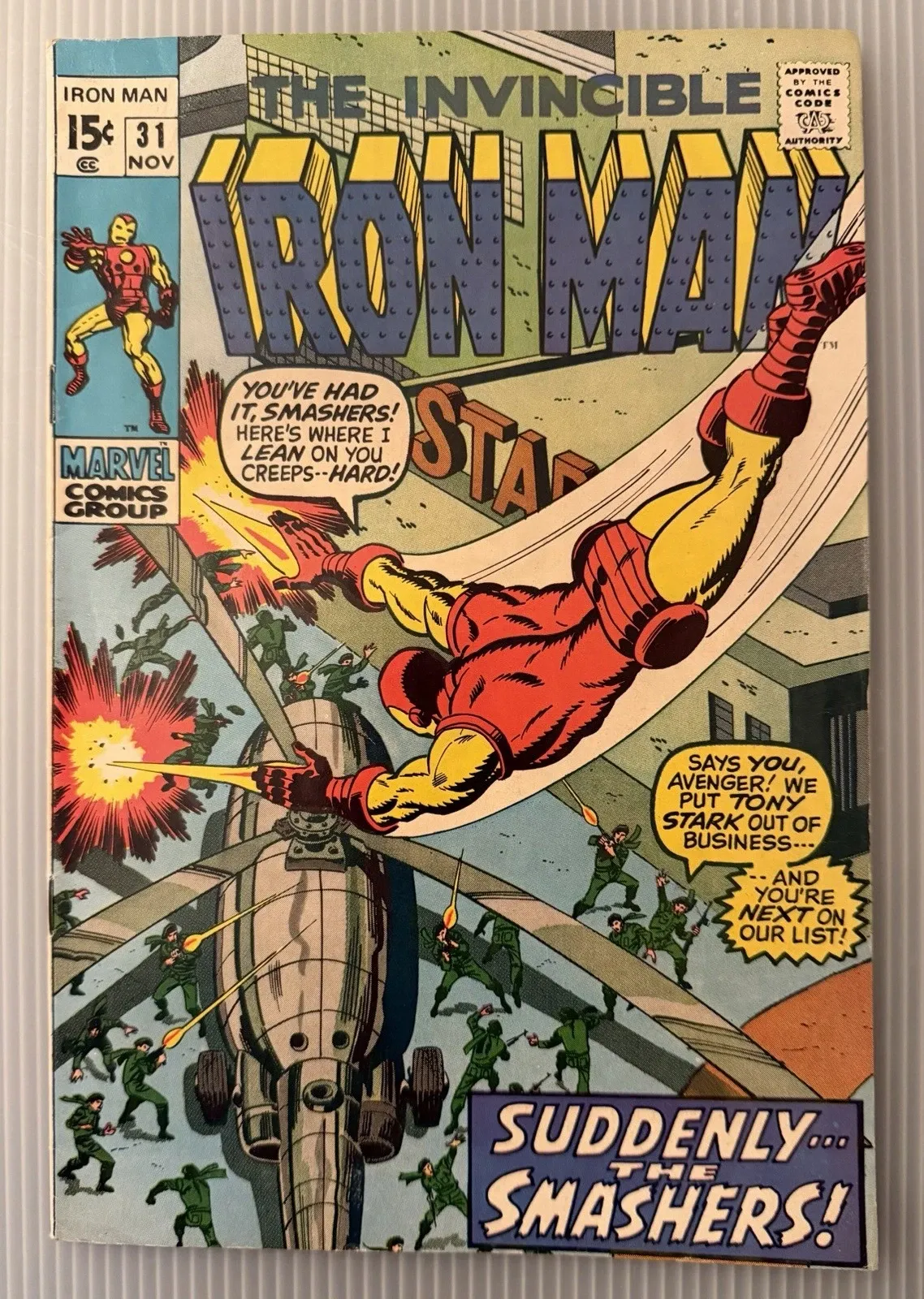 Lot of 10 Silver Age Iron Man Comic Books (Issues #26-35) thumbnail 7