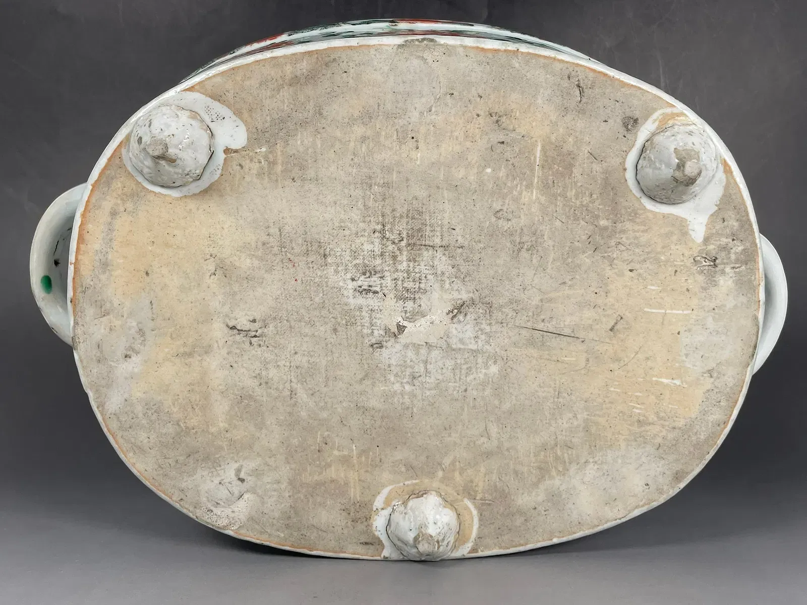 Chinese Famille Verte Style Porcelain Oval Jardinier thumbnail 6