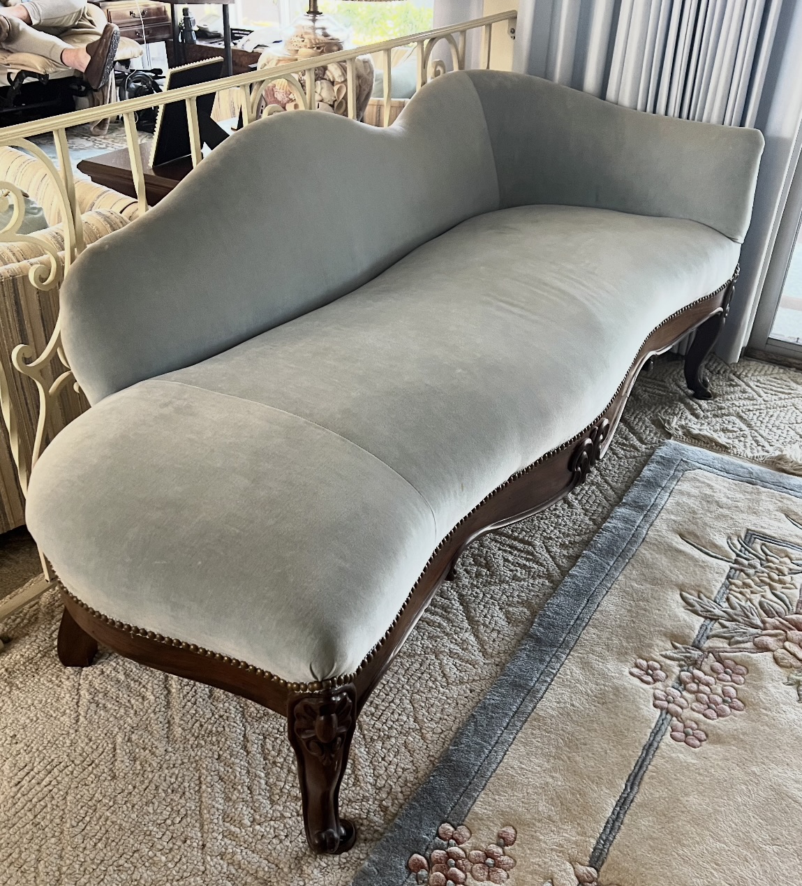 Victorian Style Mahogany Sofa