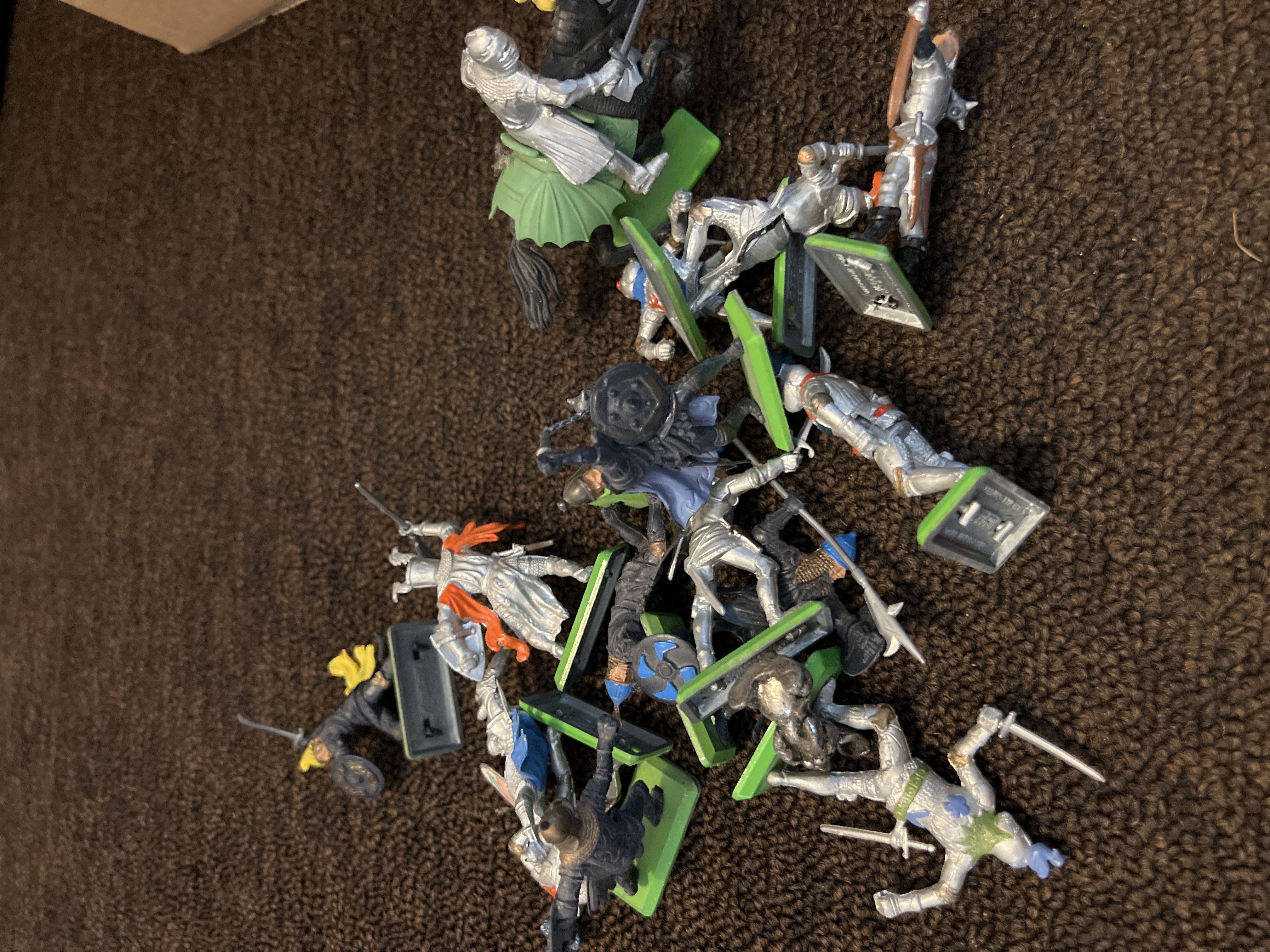 Modern Plastic Knight Figurines