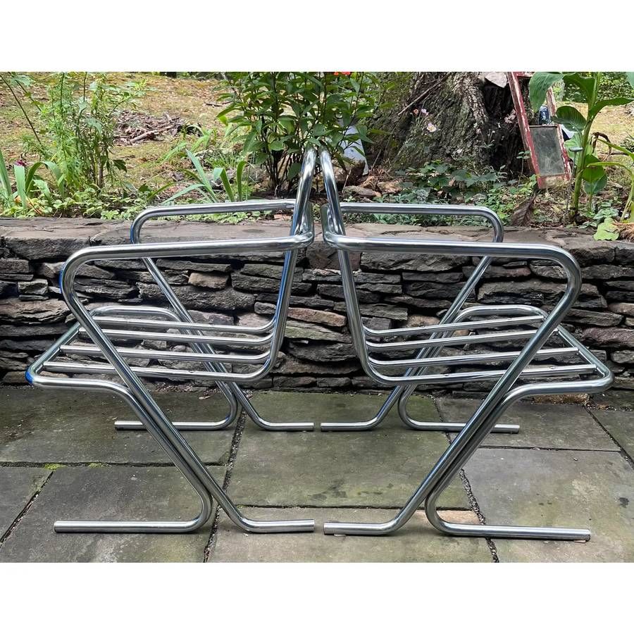Modernist Chrome Tubular Chairs thumbnail 4