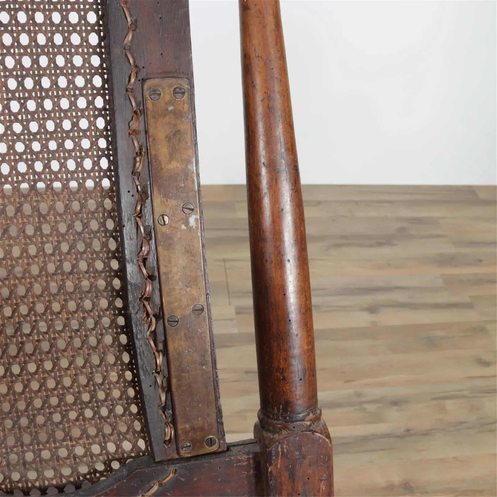 William & Mary Style Walnut Caned High-Back Side Chairs (pair) thumbnail 7