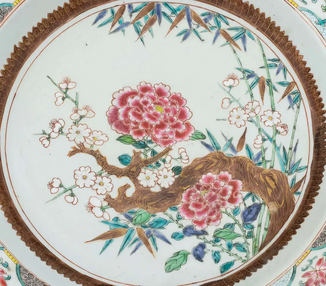 Qing Style Famille Rose Porcelain Charger thumbnail 4