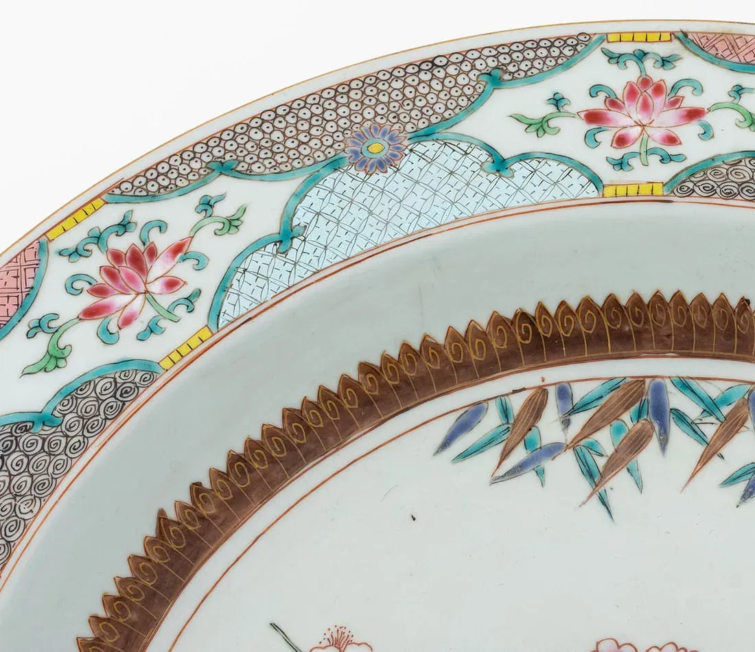 Qing Style Famille Rose Porcelain Charger thumbnail 5