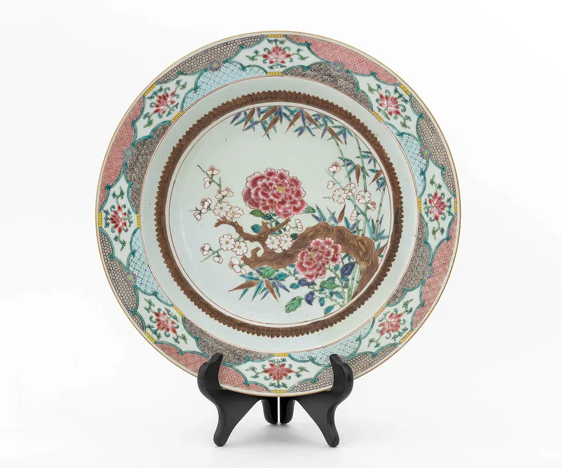 Qing Style Famille Rose Porcelain Charger thumbnail 7