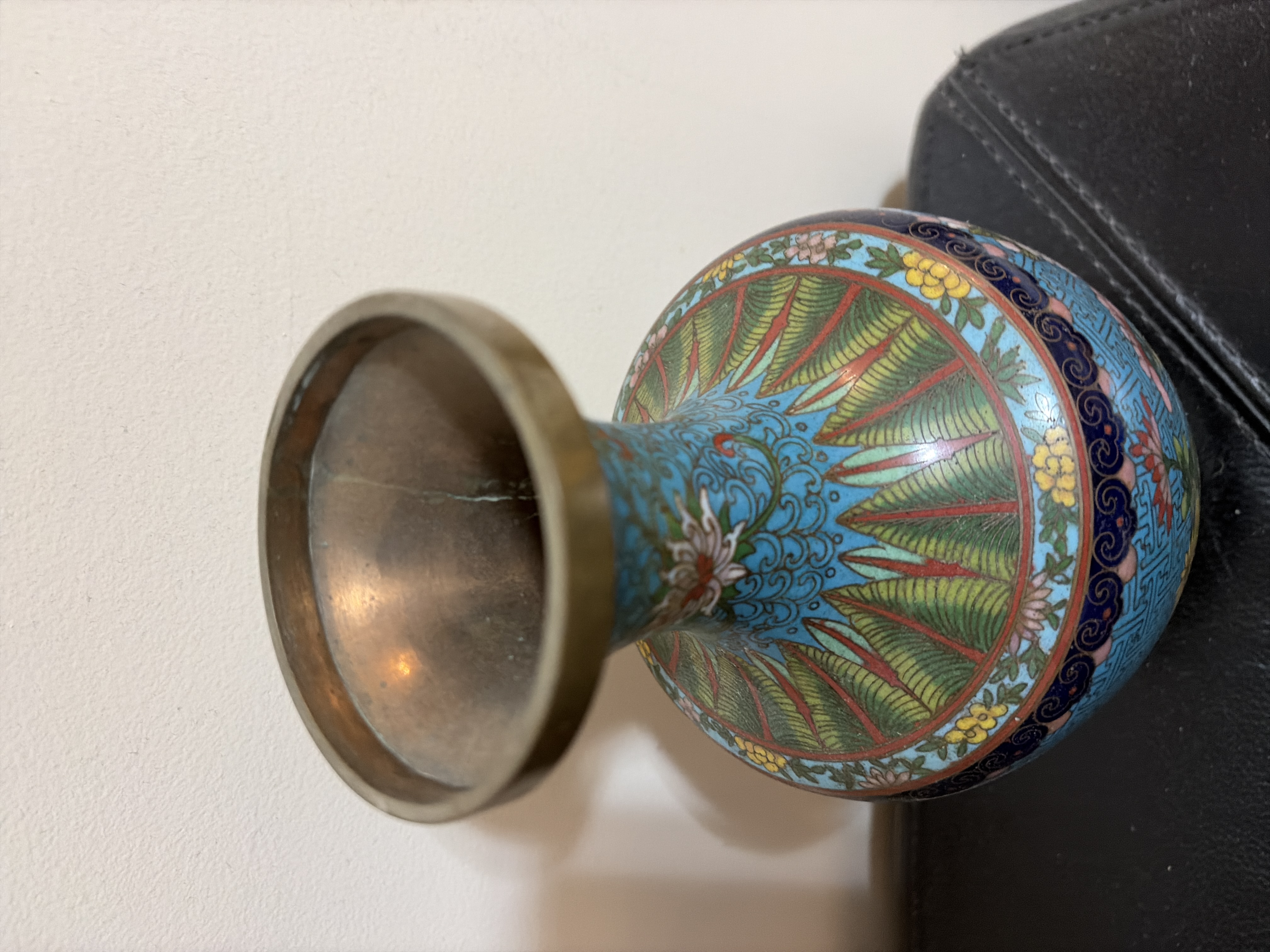 Chinese Cloisonné Vase thumbnail 4