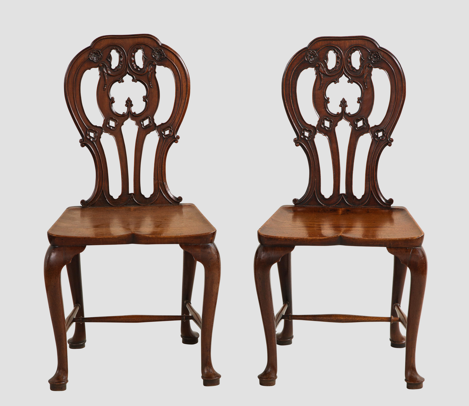 Mahogany Hall Chairs in the Manner of Mayhew and Ince (pair) thumbnail 2