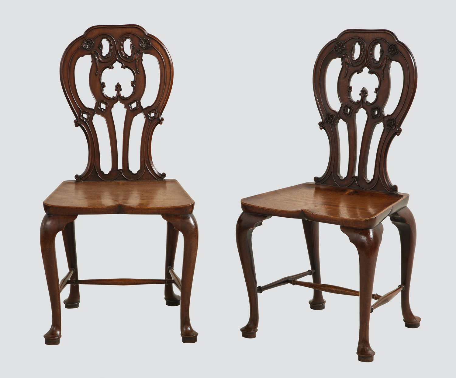 Mahogany Hall Chairs in the Manner of Mayhew and Ince (pair) thumbnail 3