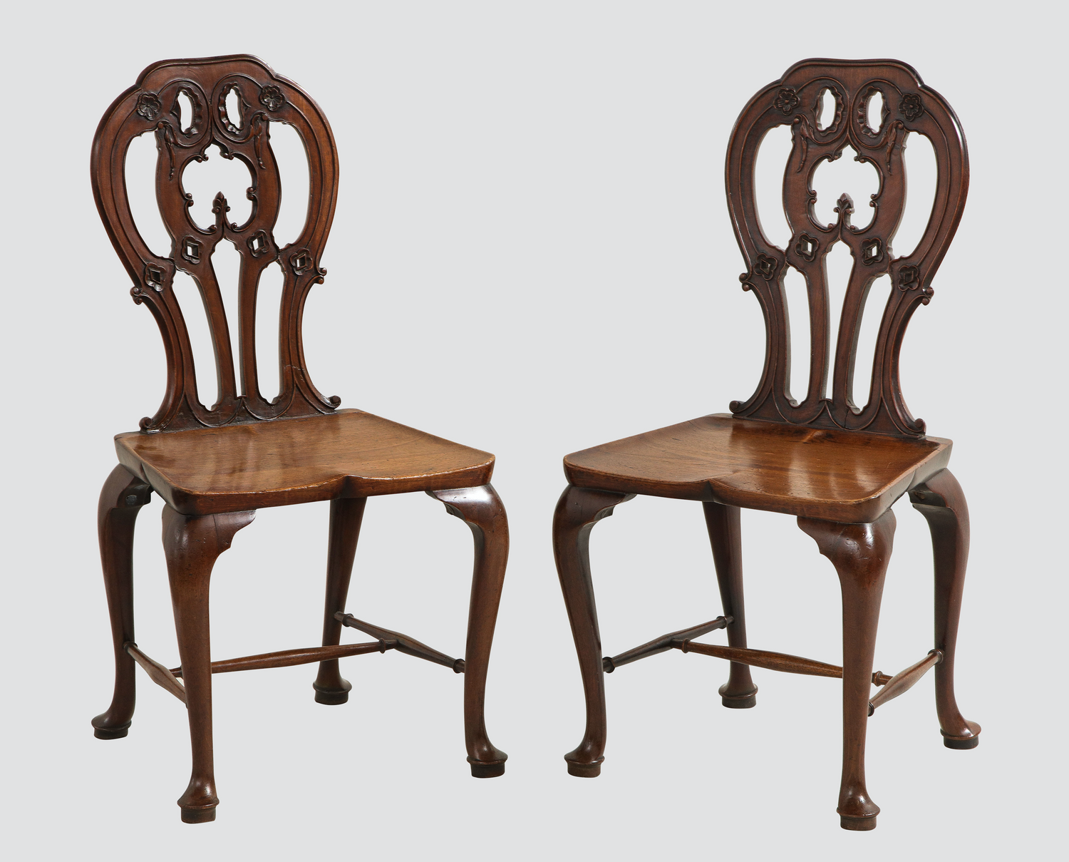Mahogany Hall Chairs in the Manner of Mayhew and Ince (pair) thumbnail 5