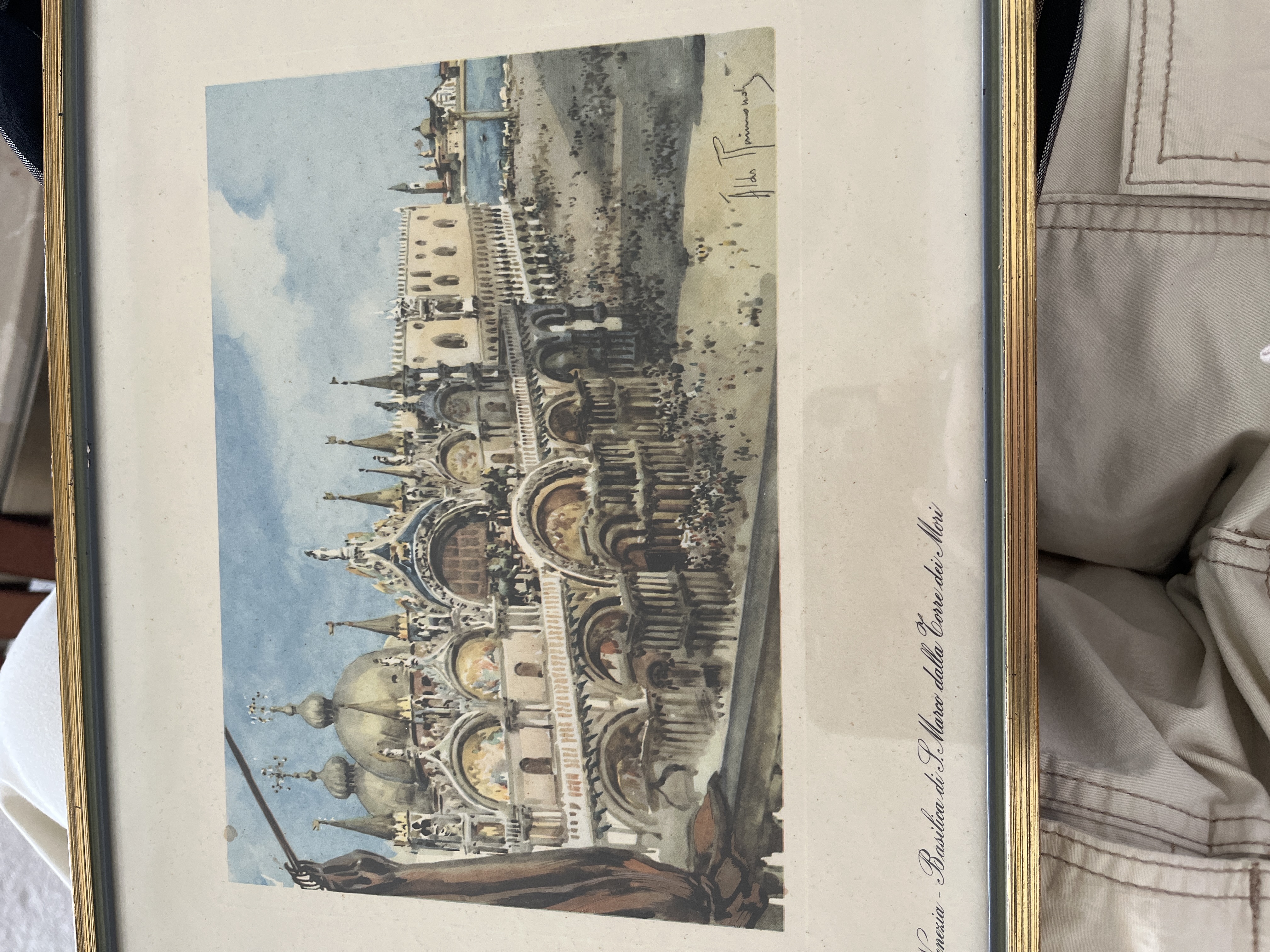 Venetian Architectural Watercolor Print – Basilica di San Marco