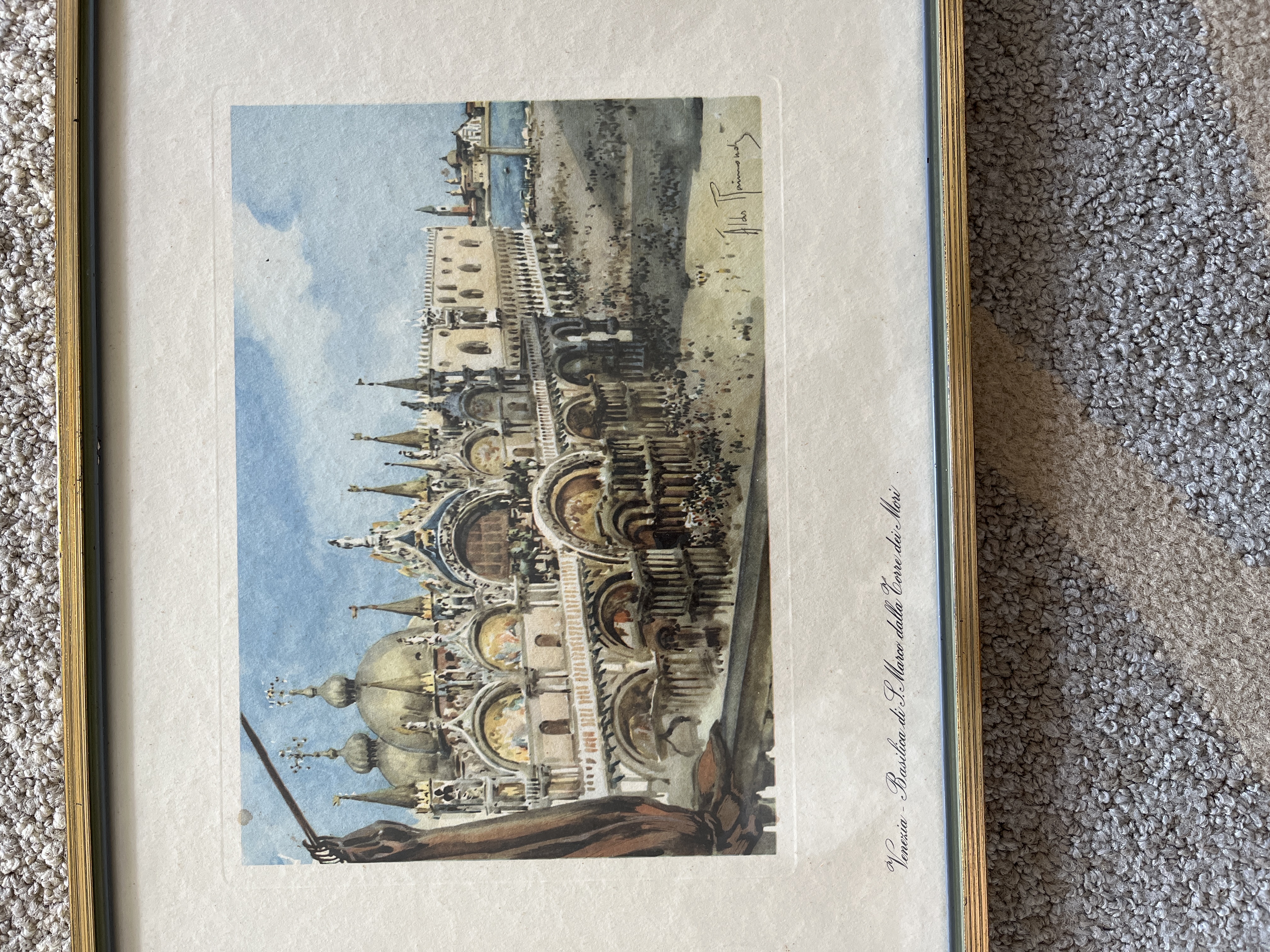 Venetian Architectural Watercolor Print – Basilica di San Marco thumbnail 2